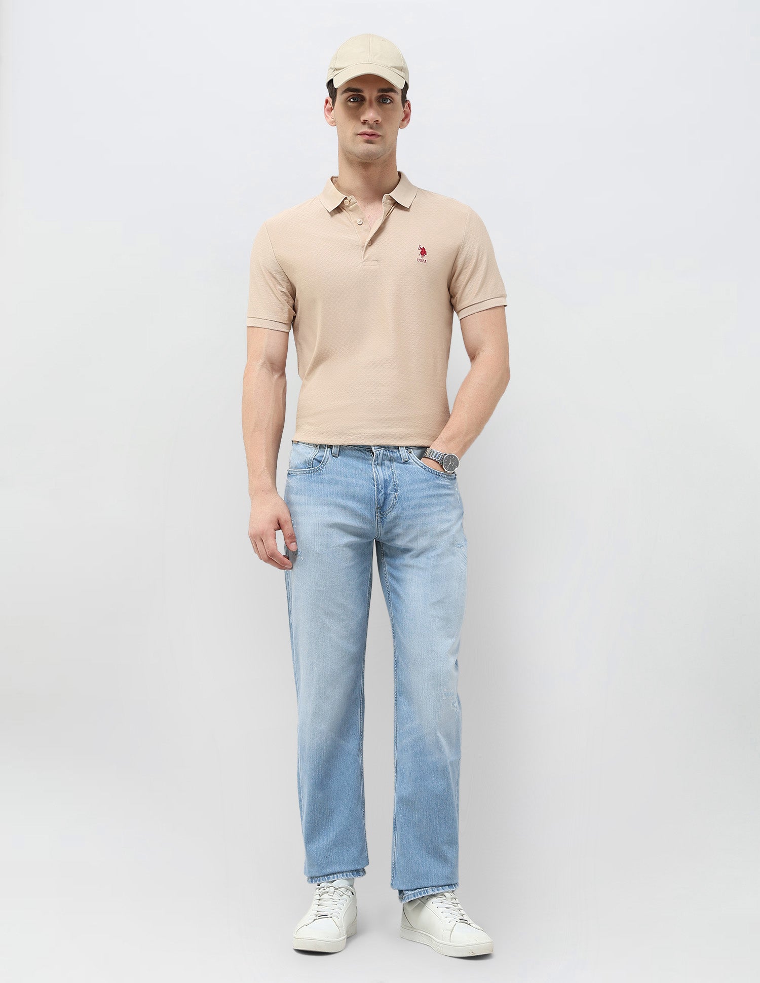 Shawn Relaxed Fit Blue Jeans Blue - U.S. POLO ASSN. | Large