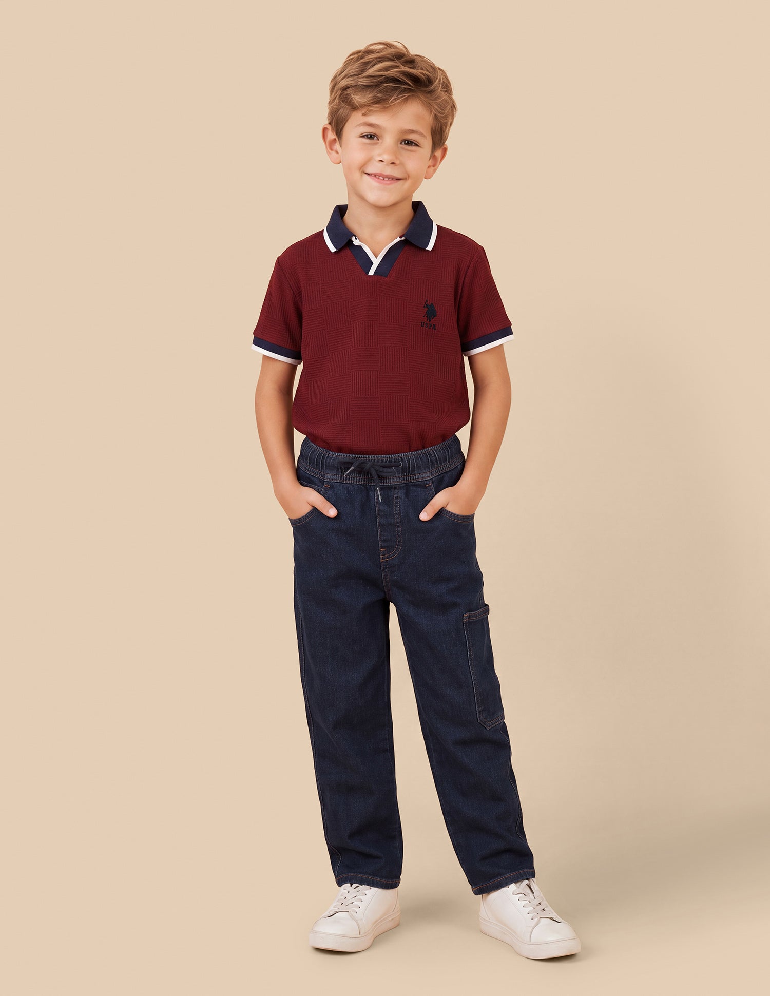 Shawn Relaxed Fit Blue Jeans Dark Blue - U.S. Polo Assn. India | Large