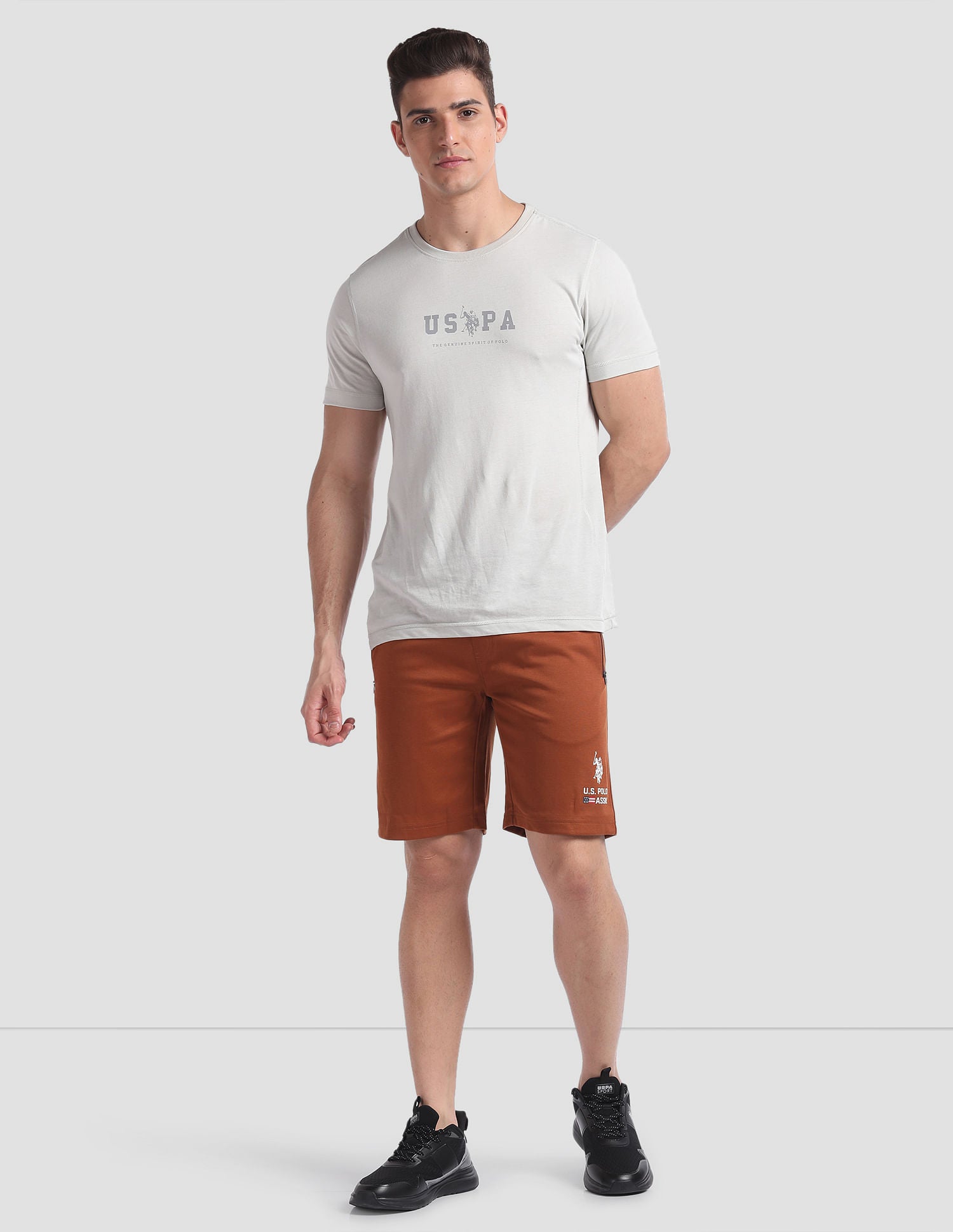 High Strength LS004 Lounge Shorts - Pack Of 1 Caramel - U.S. POLO ASSN. | Large