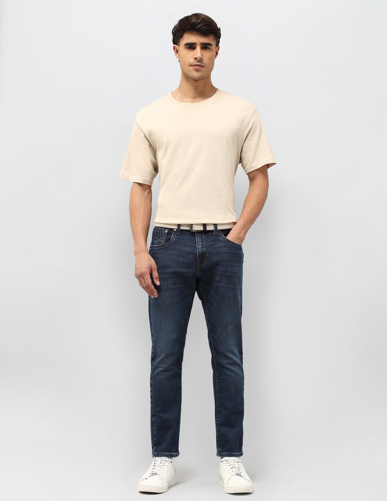 Henry Tapered Fit Blue Jeans Blue - U.S. POLO ASSN. | Large