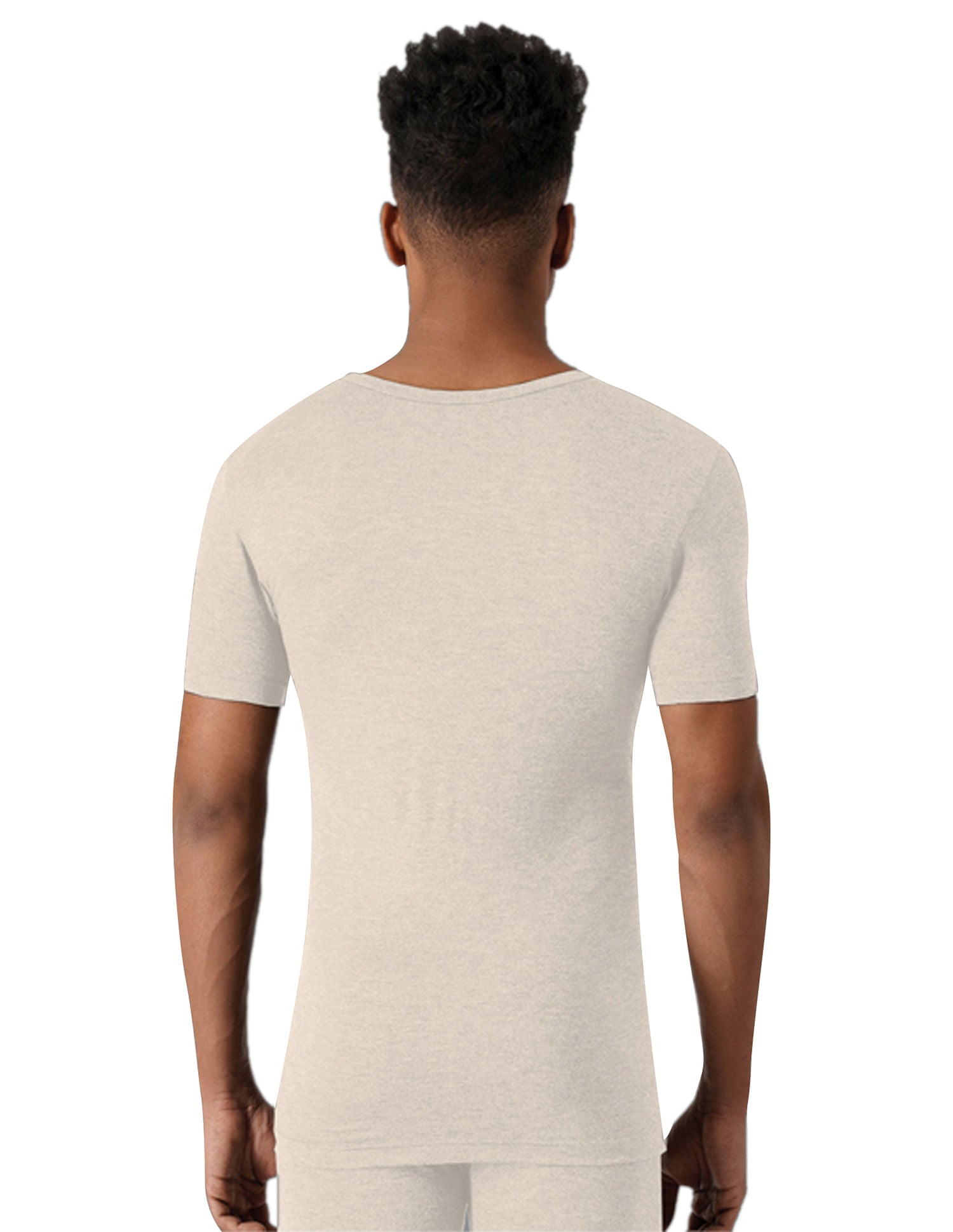 Slim Fit Heathered I754 Thermal T-Shirt - Pack Of 1 Ecru - U.S. POLO ASSN. | Large