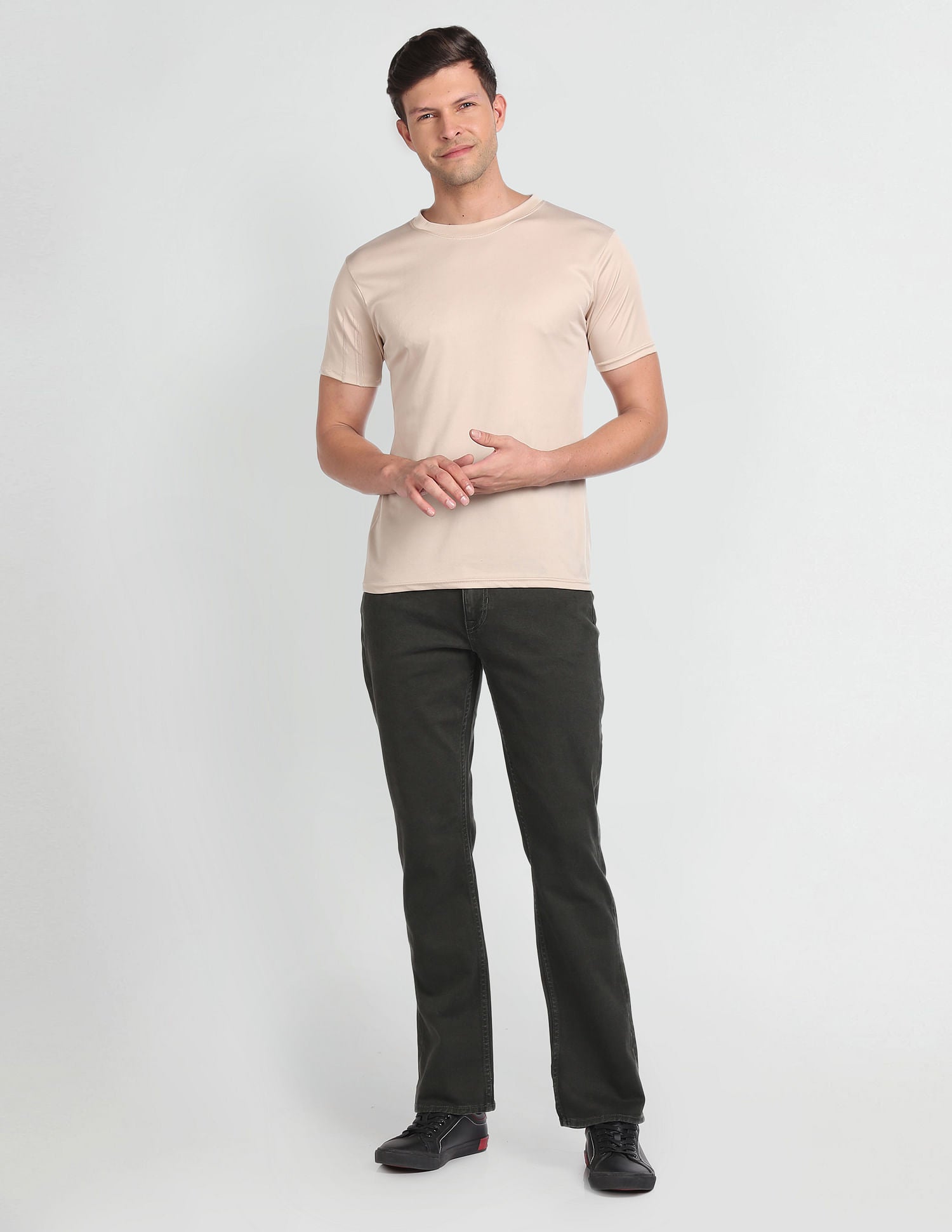 Connor Bootcut Fit Green Jeans Green - U.S. Polo Assn. India | Large
