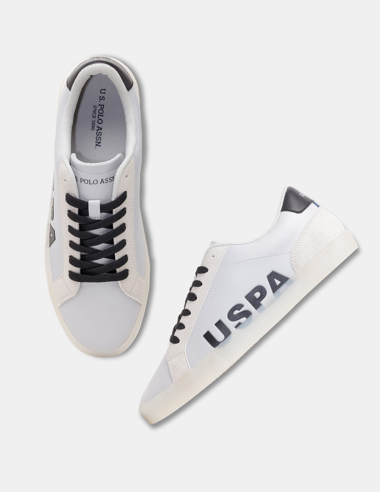 Men Ragnar Round Toe Sneakers Grey - U.S. Polo Assn. India | Large