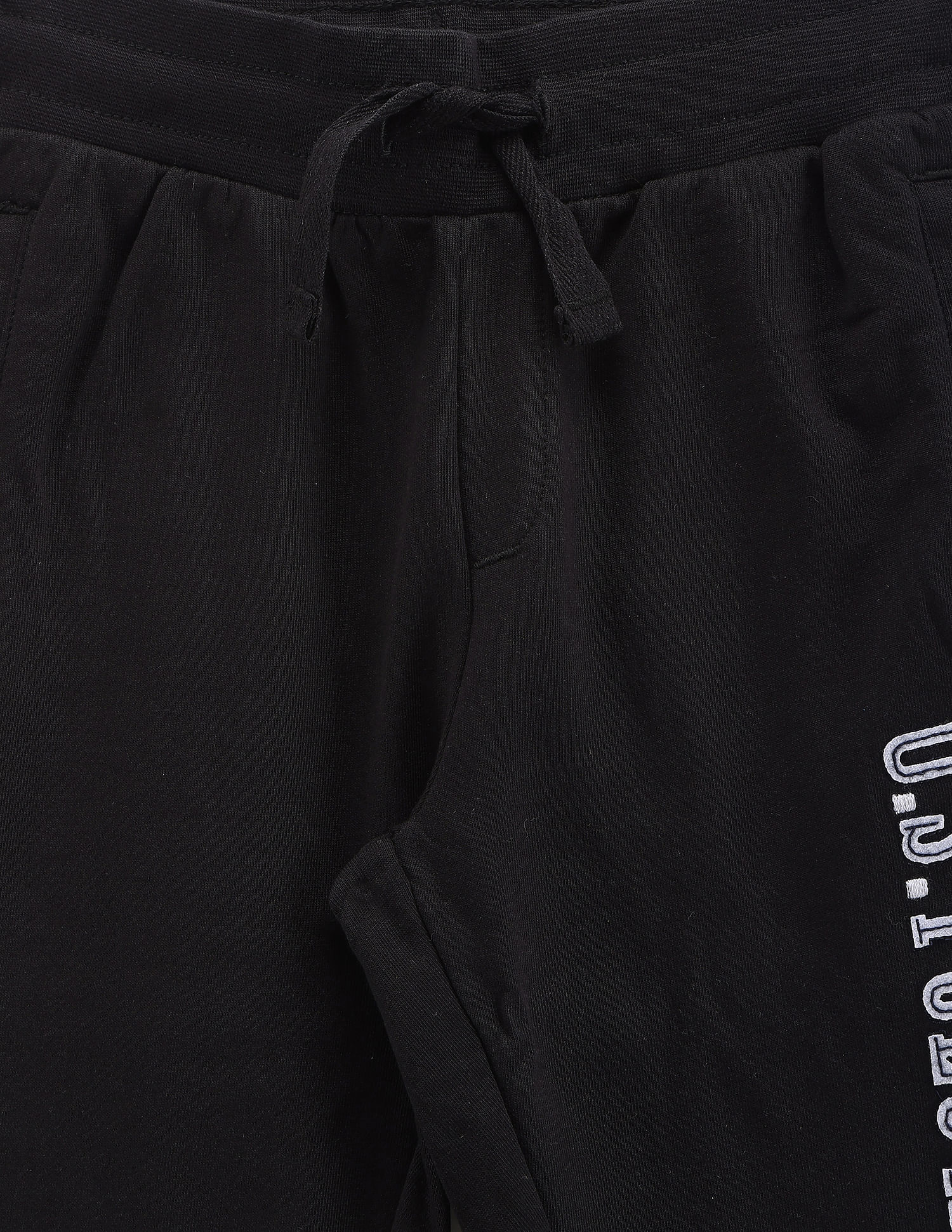 Boys Appliqued Joggers Black - U.S. POLO ASSN. | Large