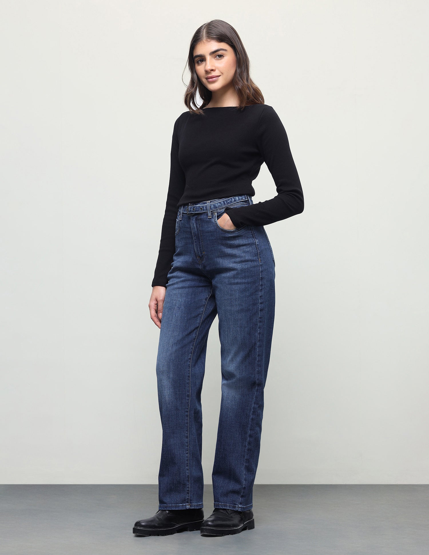 Straight Fit Blue Jeans Dark Blue - U.S. Polo Assn. India | Large