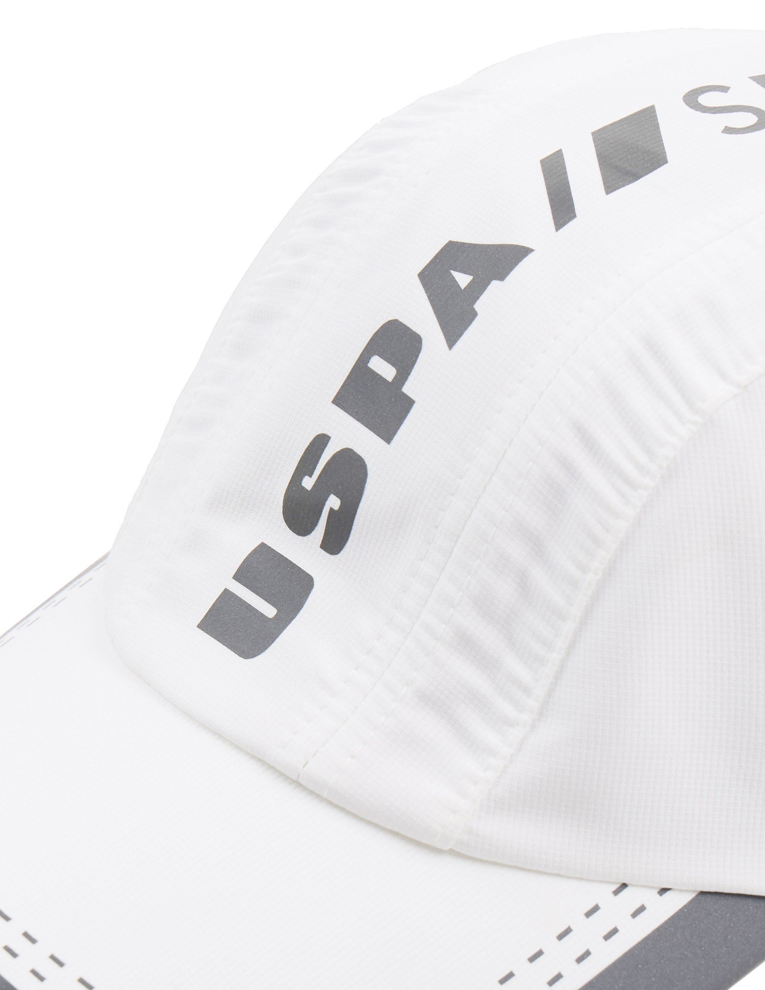 Brand Printed Sports Cap White - U.S. Polo Assn. India | Large