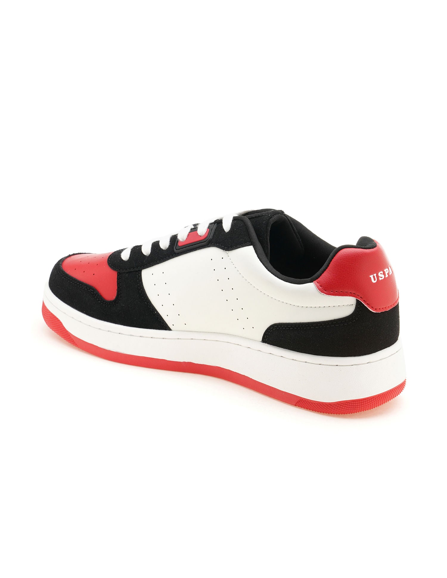 Men Oakley Red Retro Court Sneakers Red - U.S. POLO ASSN. | Large