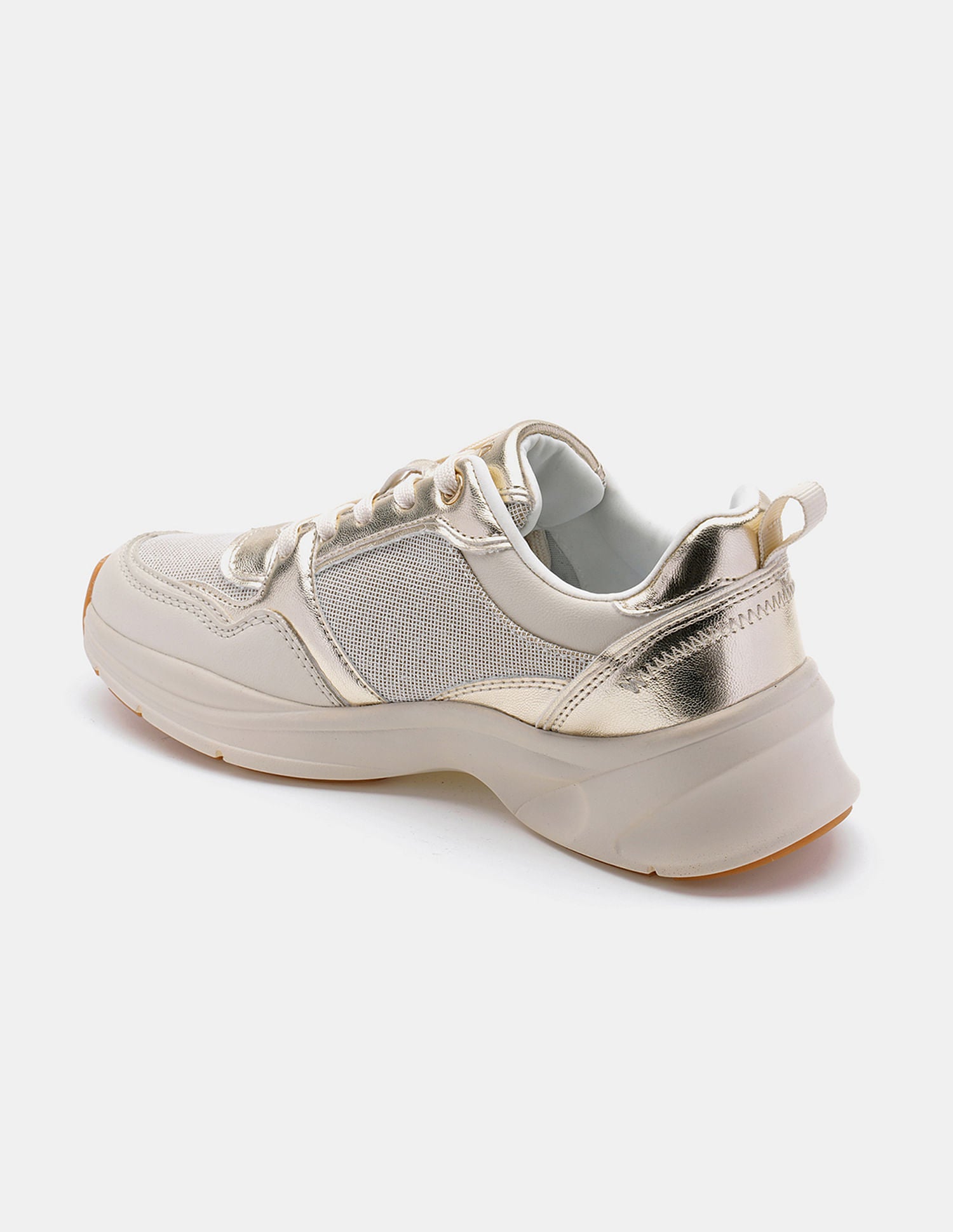 Women Round Toe Ginevra Sneakers Gold - U.S. POLO ASSN. | Large