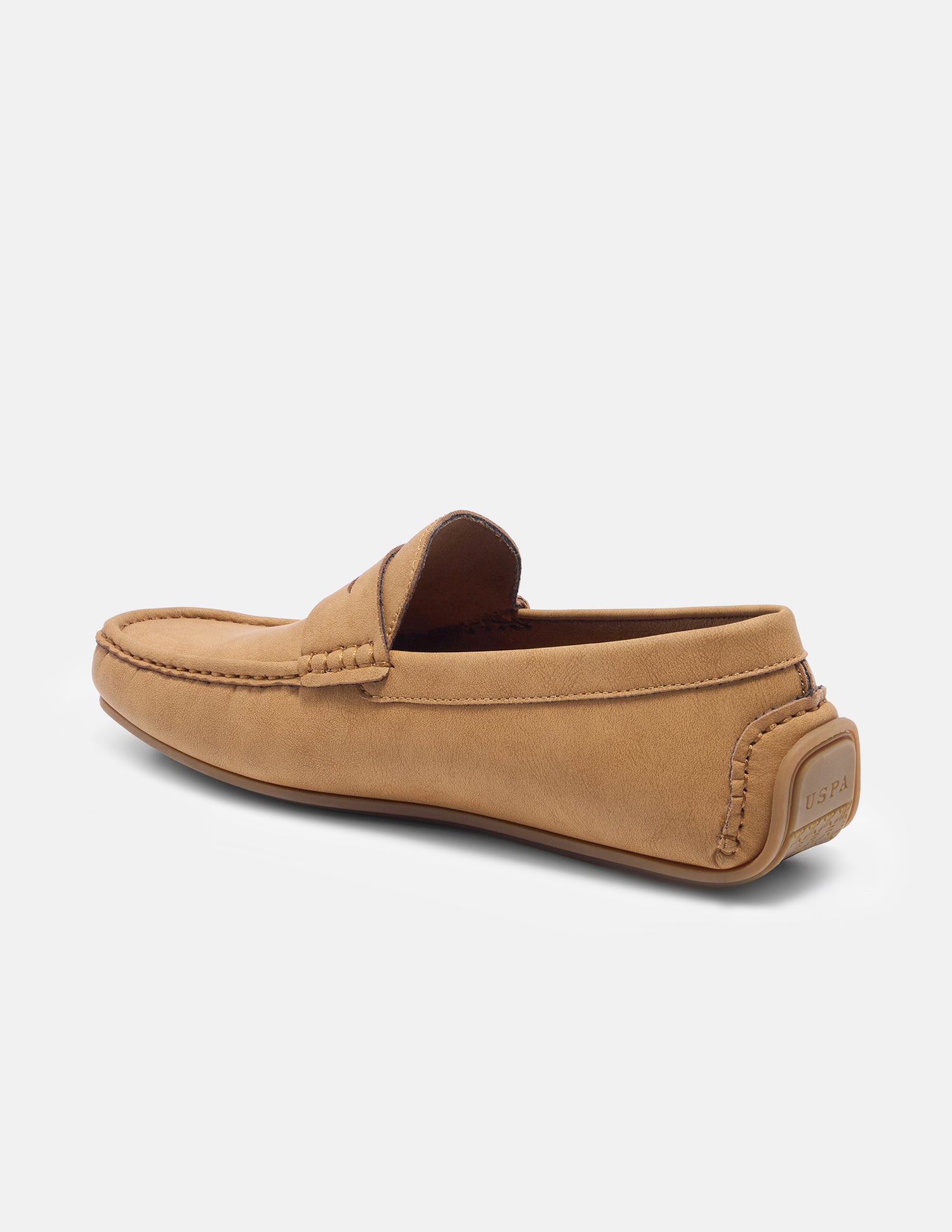 Round Toe Elric Loafers Tan - U.S. Polo Assn. India | Large