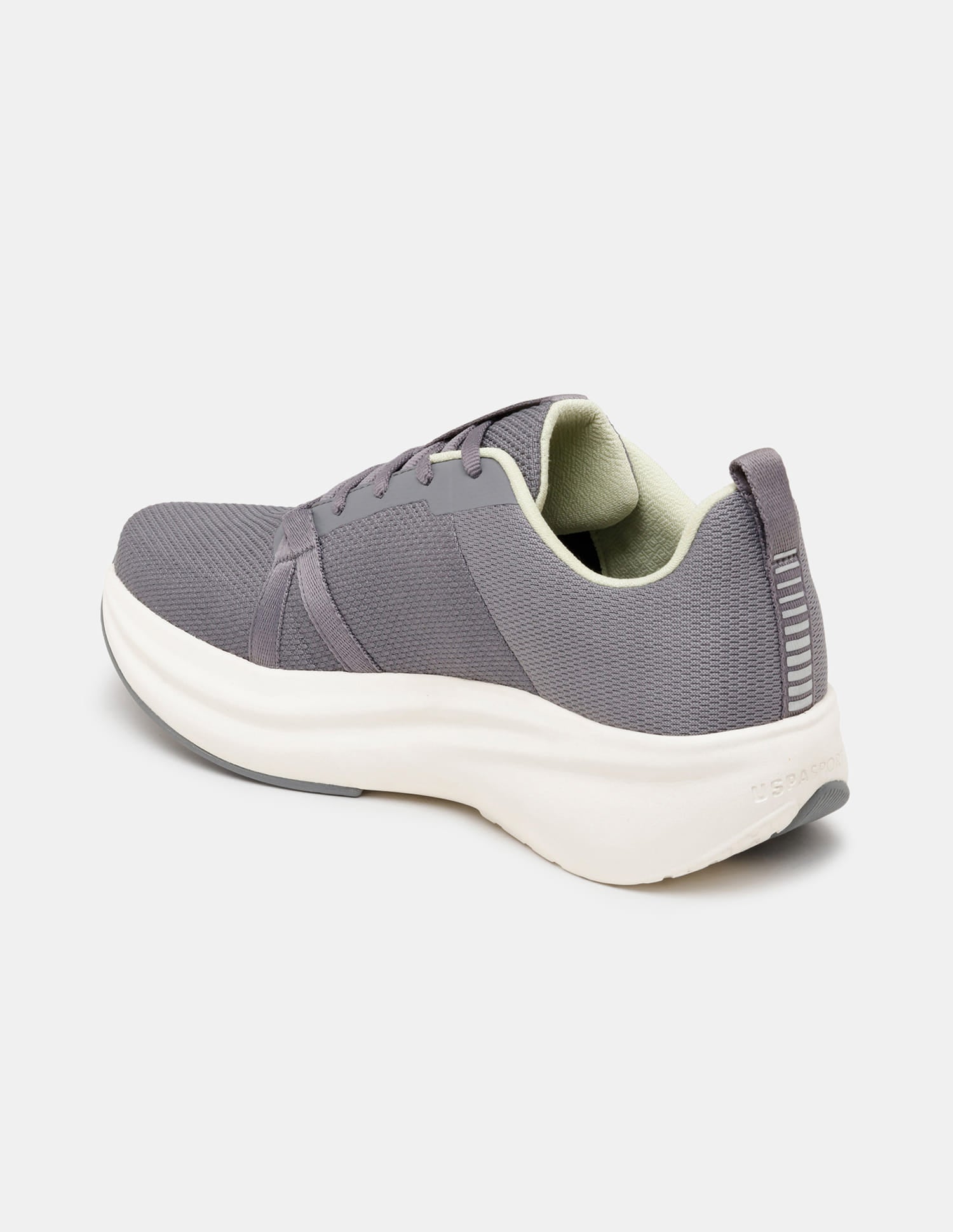 Men Grey Lance Uspa Sport Sneakers Dark Grey - U.S. Polo Assn. India | Large