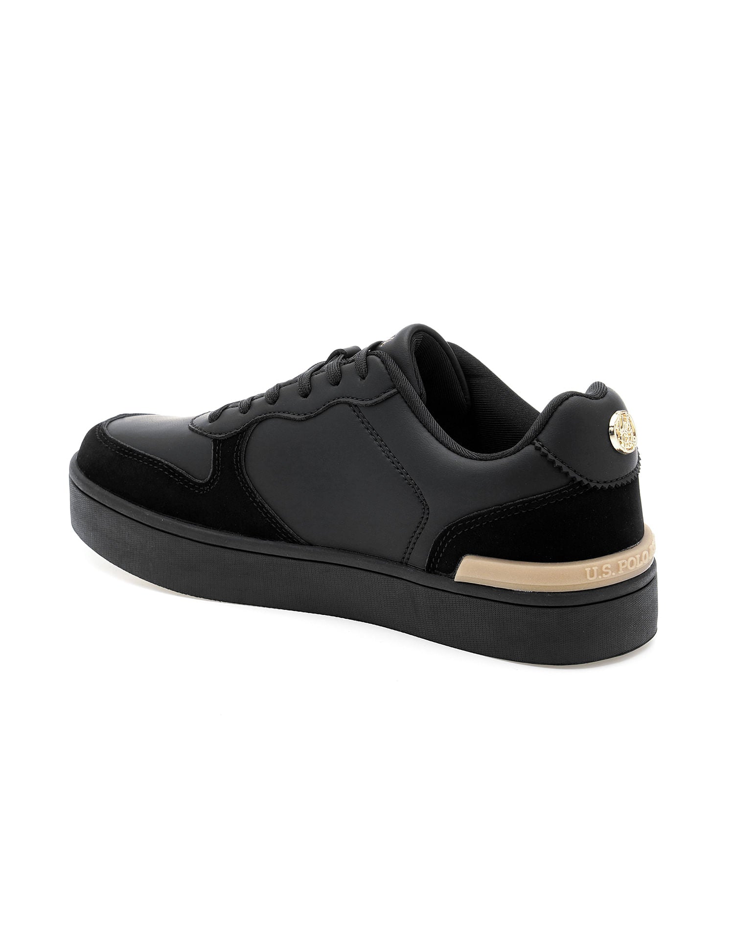 Women Textured Ingrid Sneakers Black - U.S. POLO ASSN. | Large