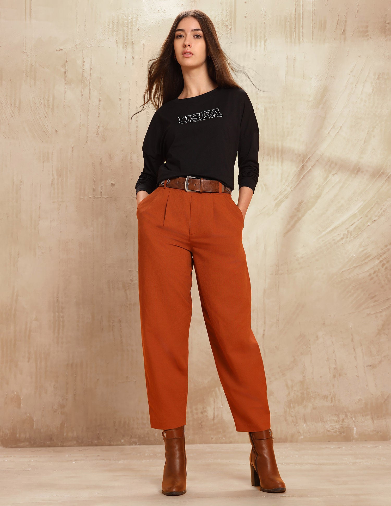 Solid Regular Fit T-Shirt Black - U.S. POLO ASSN. | Large