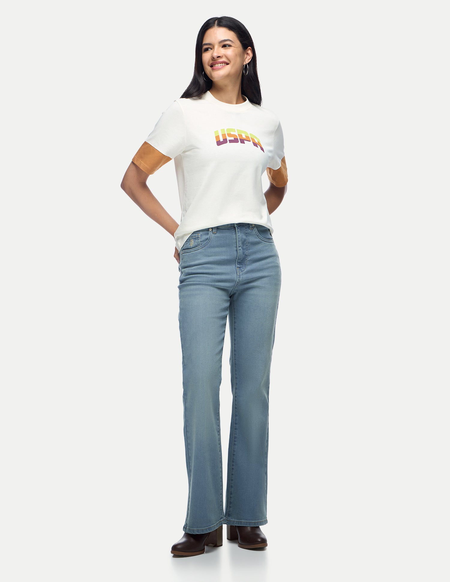 Bootcut Fit Blue Jeans Blue - U.S. Polo Assn. India | Large
