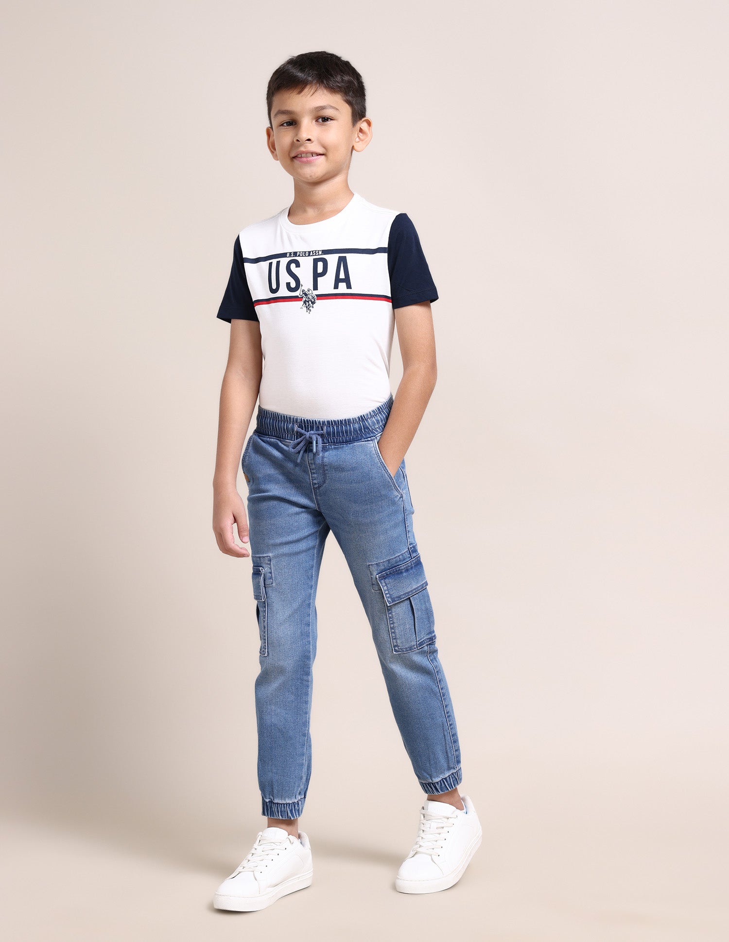 Boys Slim Fit Blue Jeans Blue - U.S. POLO ASSN. | Large