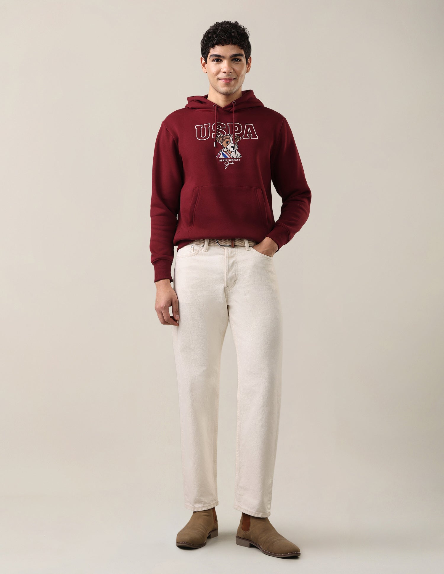 Graphic Brand Embroidered Regular Fit Sweatshirt Red - U.S. Polo Assn. India | Large