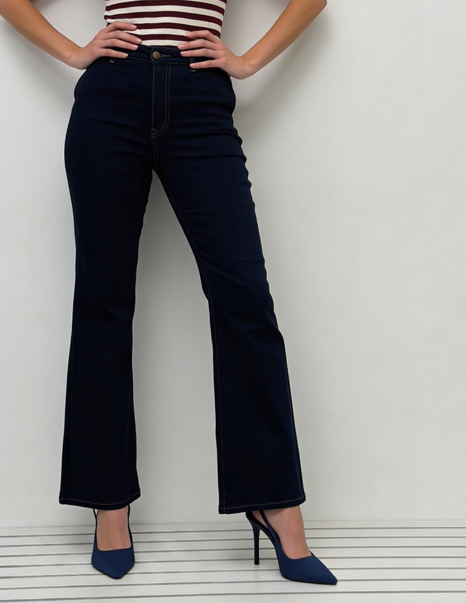 High Rise Bootcut Jeans Blue - U.S. Polo Assn. India | Large