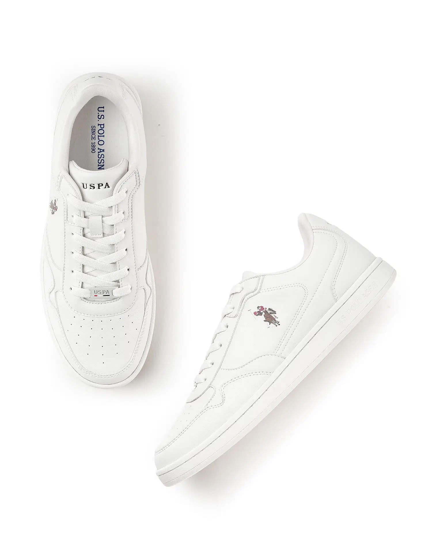 Men Haiman 2.0 Solid Sneakers White - U.S. Polo Assn. India | Large