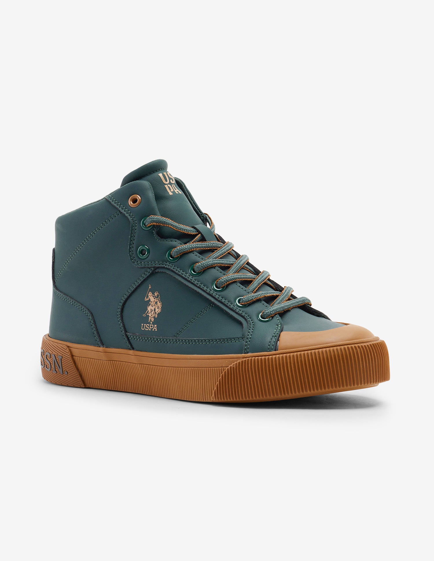 Ricon Mid Top Sneakers Green - U.S. Polo Assn. India | Large