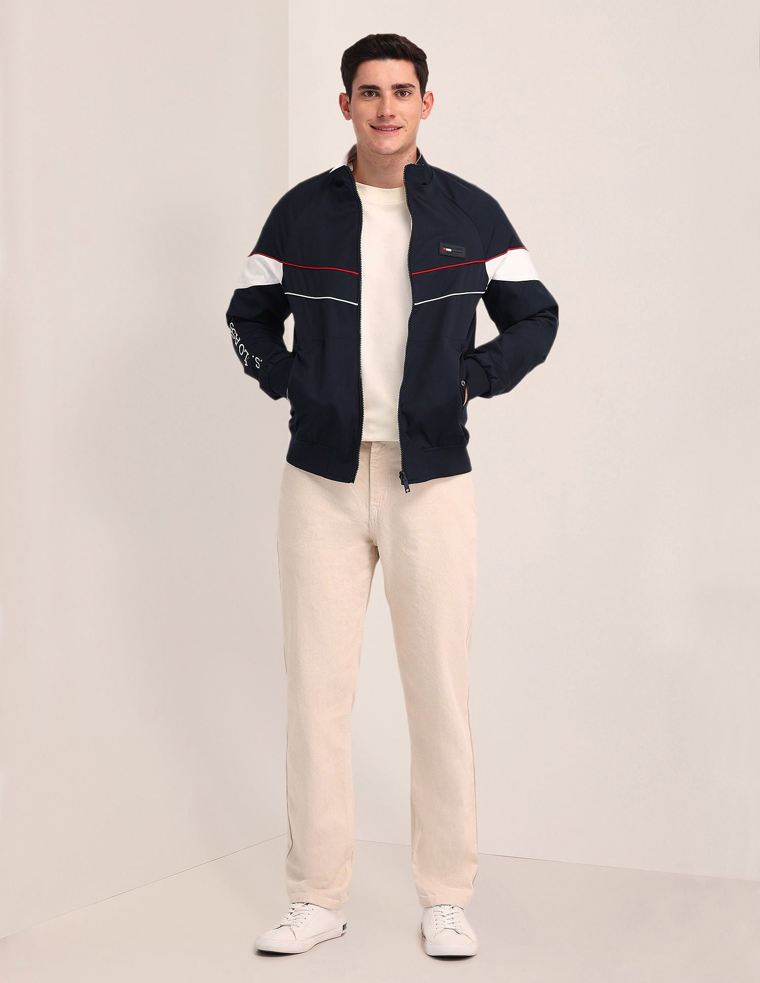 Reversible High Neck Jacket Navy - U.S. POLO ASSN. | Large