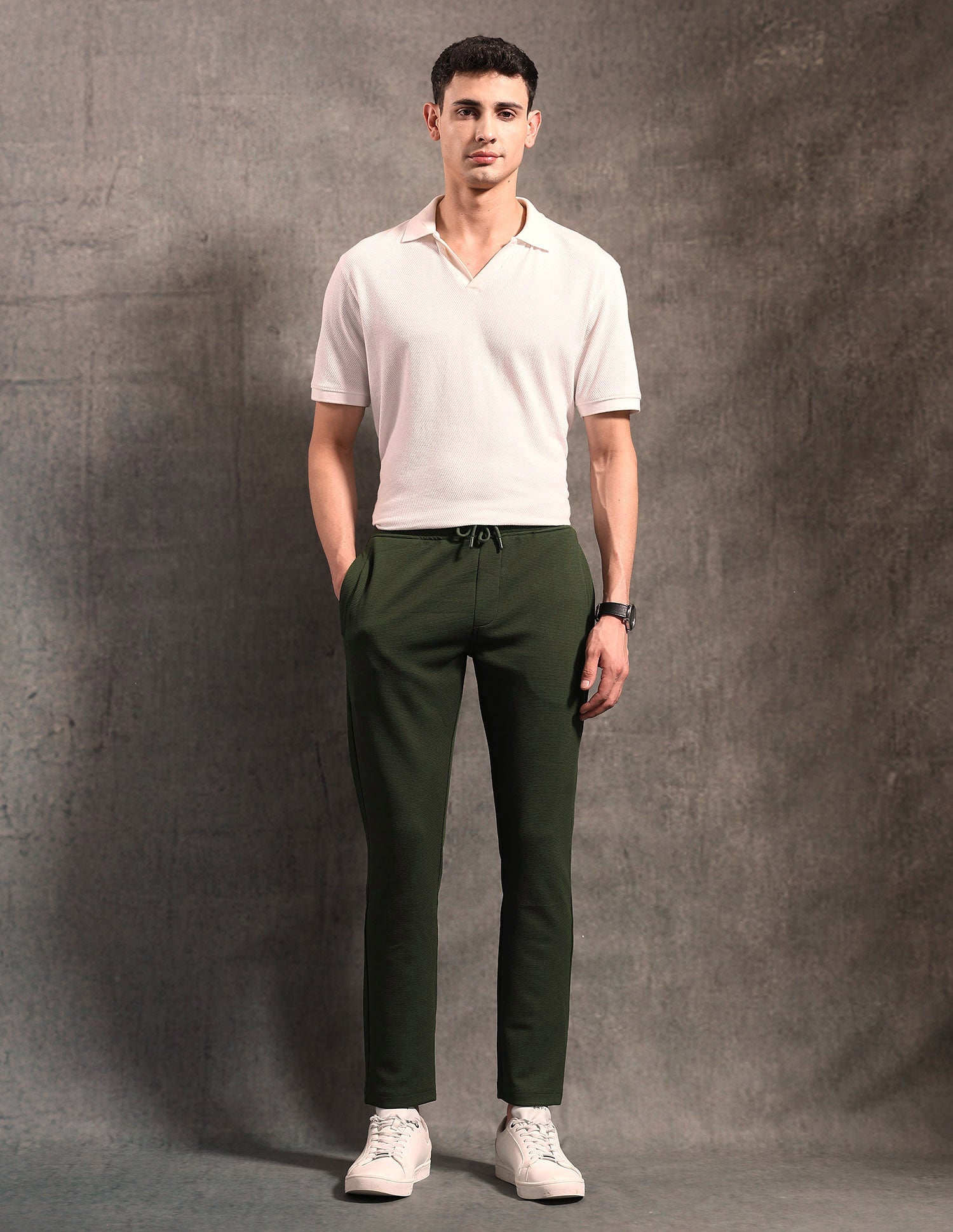 Textured Black & Gold Track Pants Dark Green - U.S. POLO ASSN. | Large