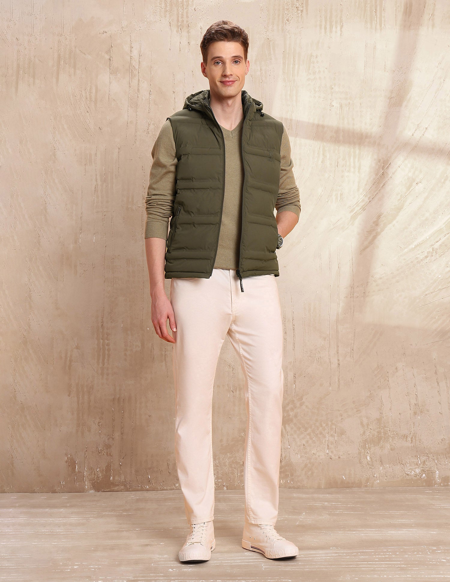 Reversible Legend Of Horseshoe Regular Fit Jacket Olive - U.S. Polo Assn. India | Large