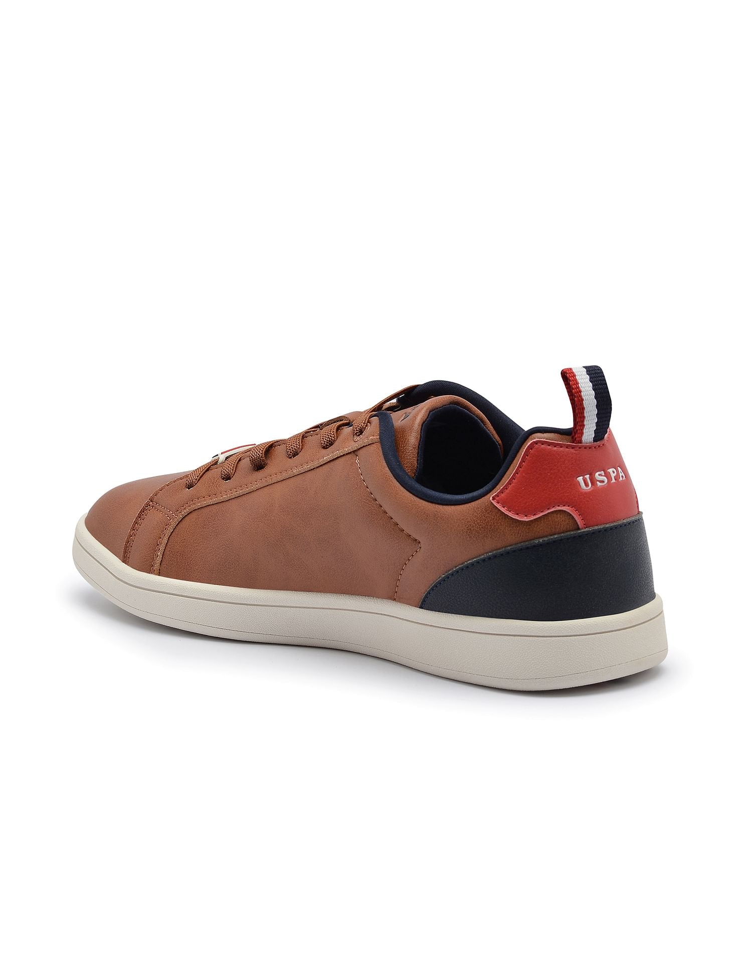 Colour Block Panelled Stefan Sneakers Tan - U.S. POLO ASSN. | Large