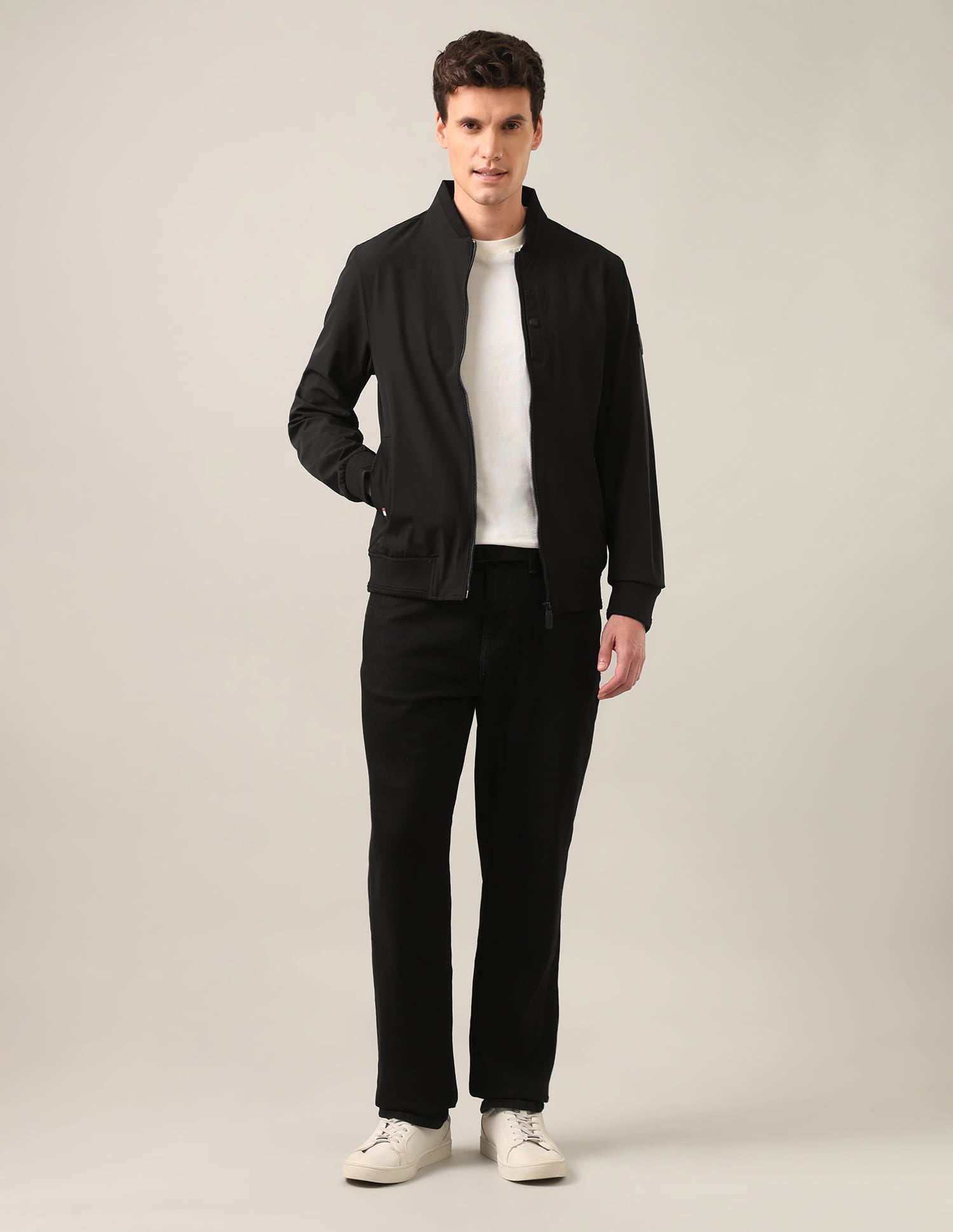 Bomber Windcheater Jacket Black - U.S. Polo Assn. India | Large