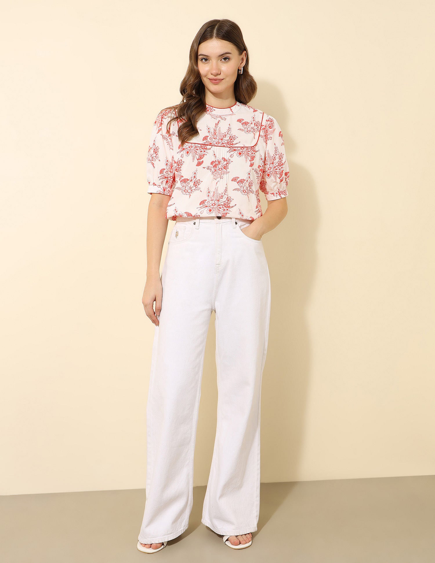 Floral Printed Top Multi-colour - U.S. Polo Assn. India | Large
