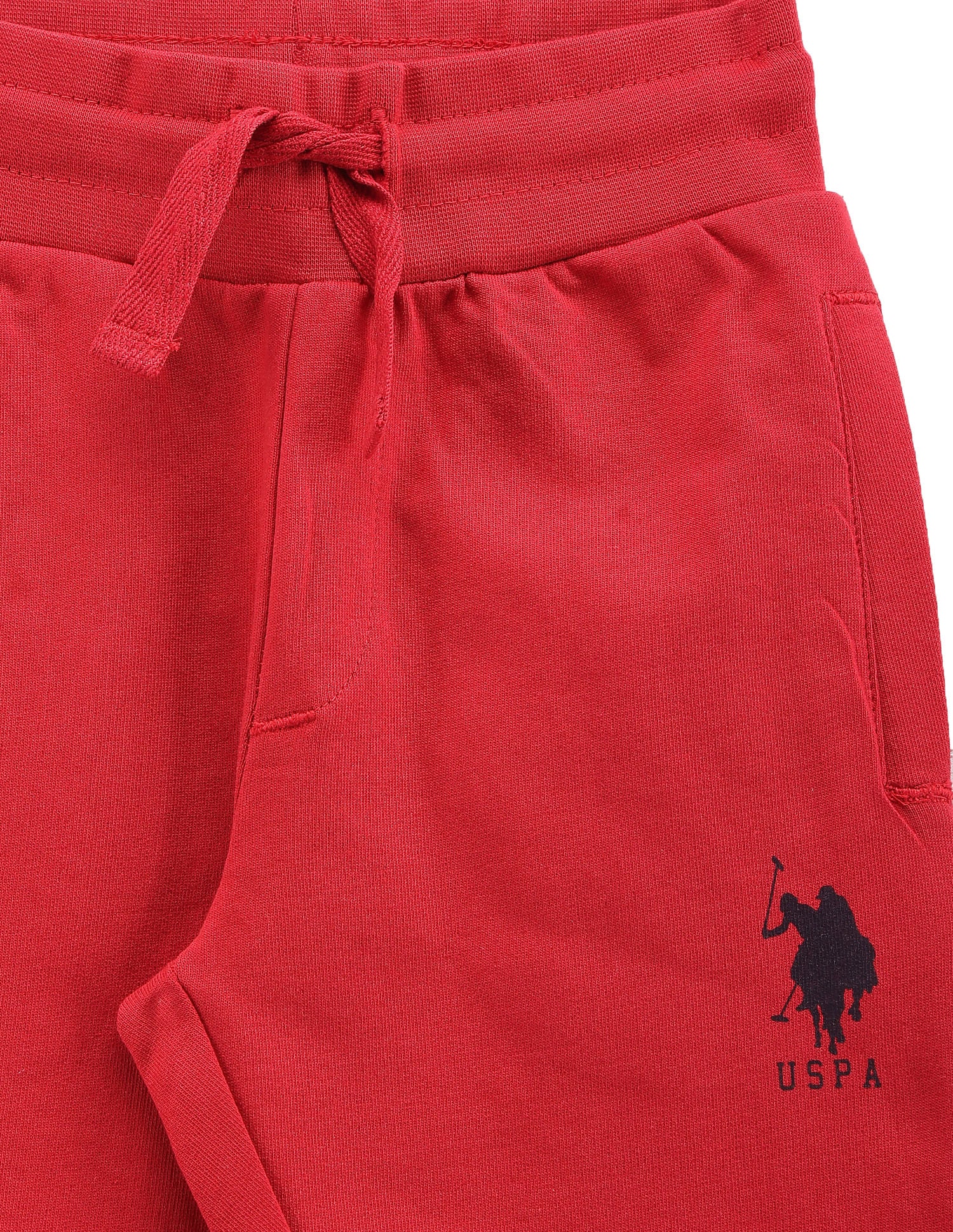 Boys Drawstring Waist Track Pants Red - U.S. POLO ASSN. | Large