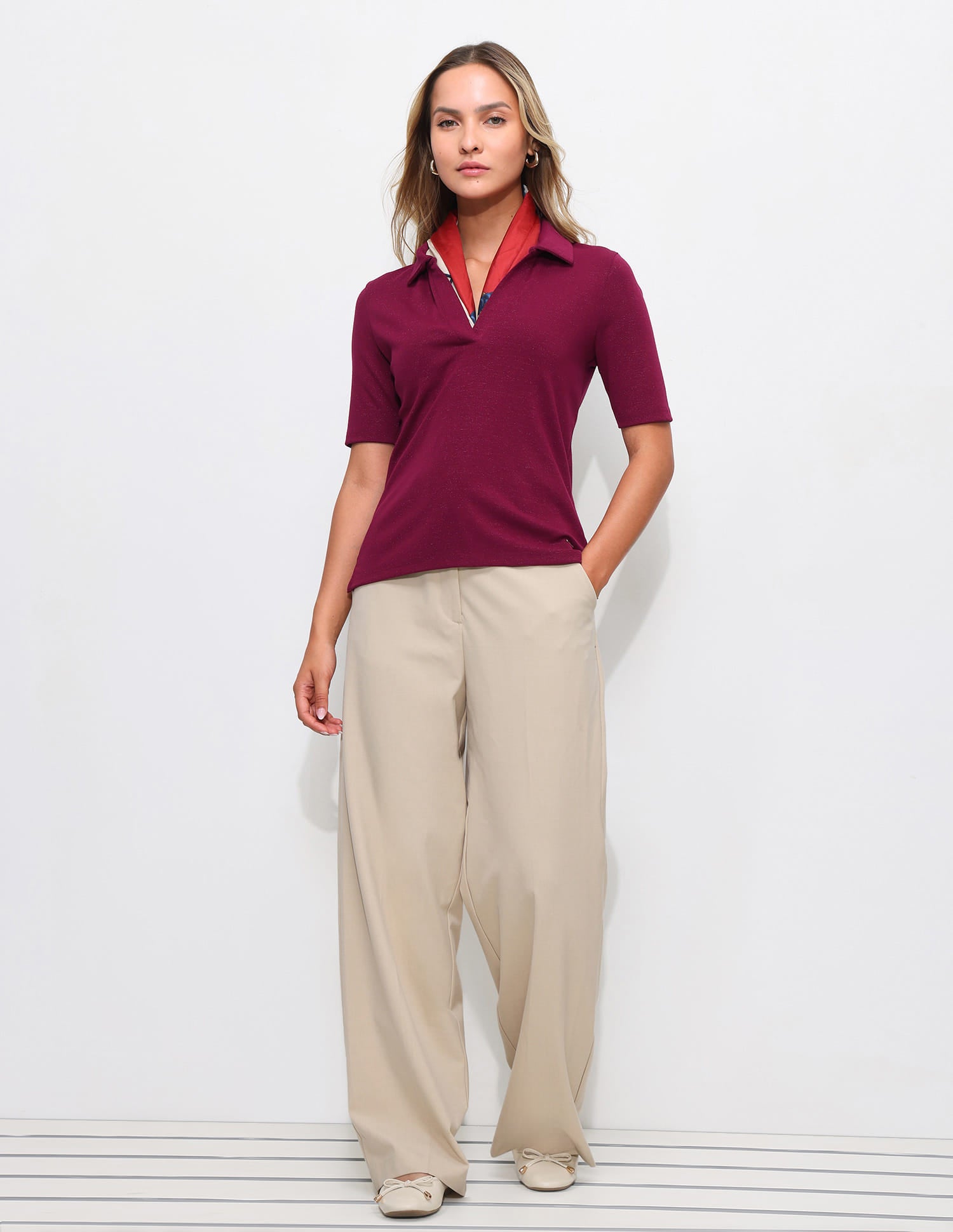 Solid Regular Fit Polo Shirt Red - U.S. Polo Assn. India | Large