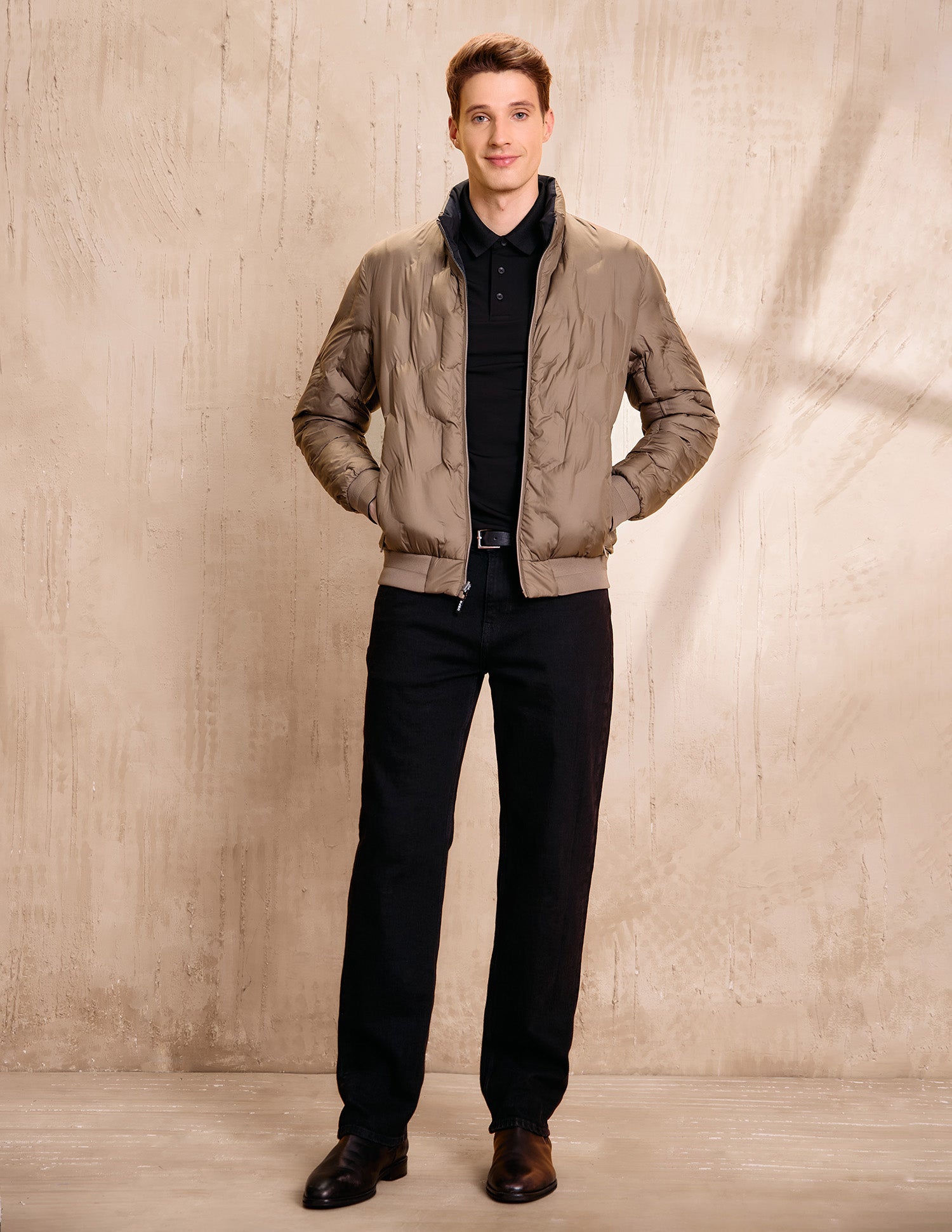 Reversible Regular Fit Jacket Khaki - U.S. Polo Assn. India | Large