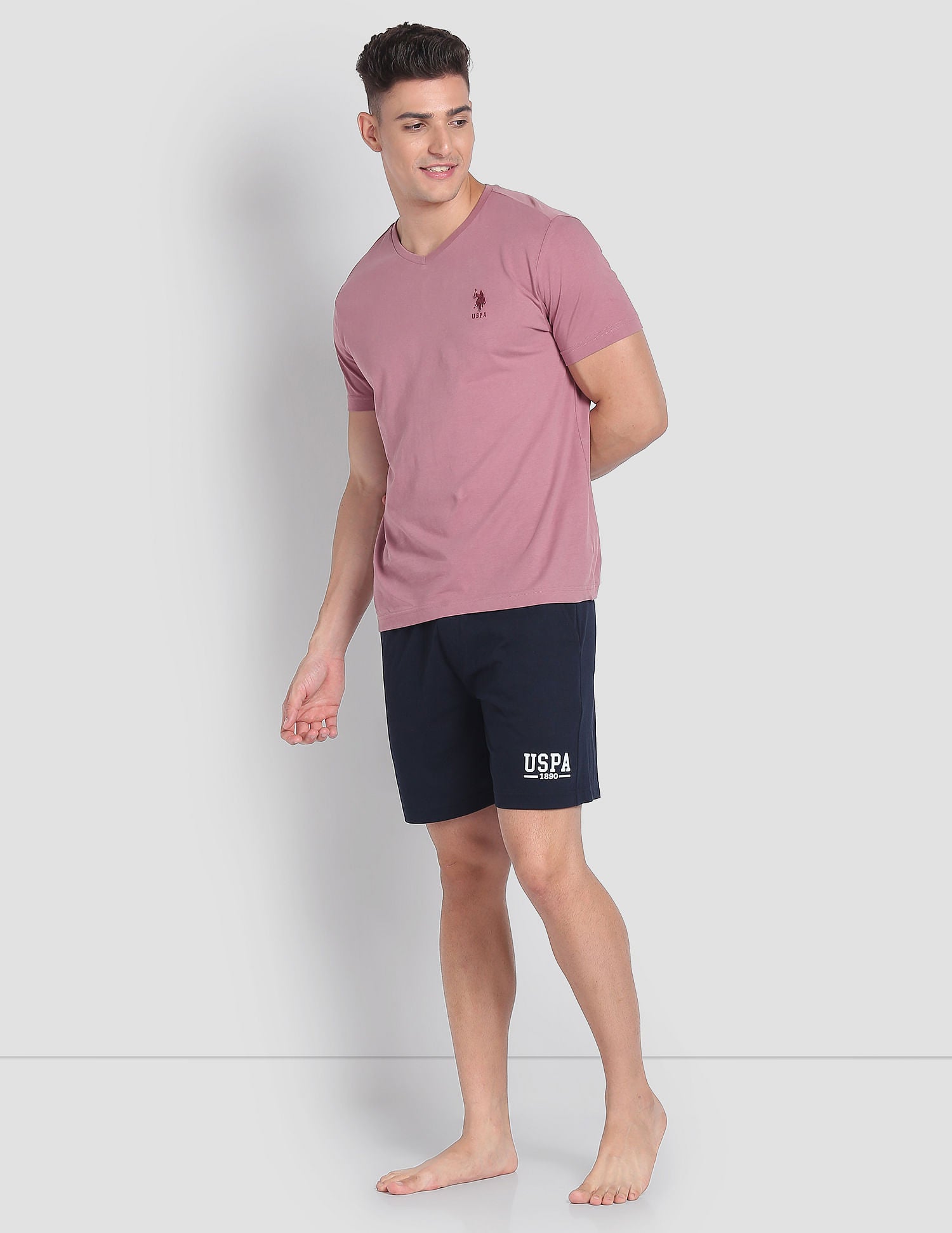 Solid Logo IYBF Knit Shorts - Pack Of 1 Navy - U.S. POLO ASSN. | Large