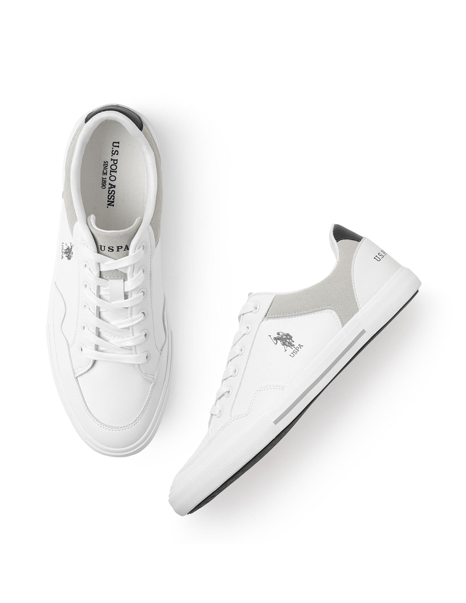 Men Hampton 4.0 Colourblocked Sneakers White - U.S. Polo Assn. India | Large