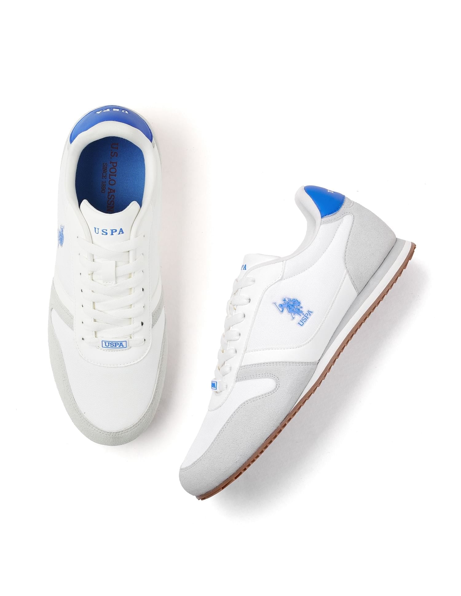 Colour Blocked Clemt 4.0 Sneakers Off White - U.S. Polo Assn. India | Large