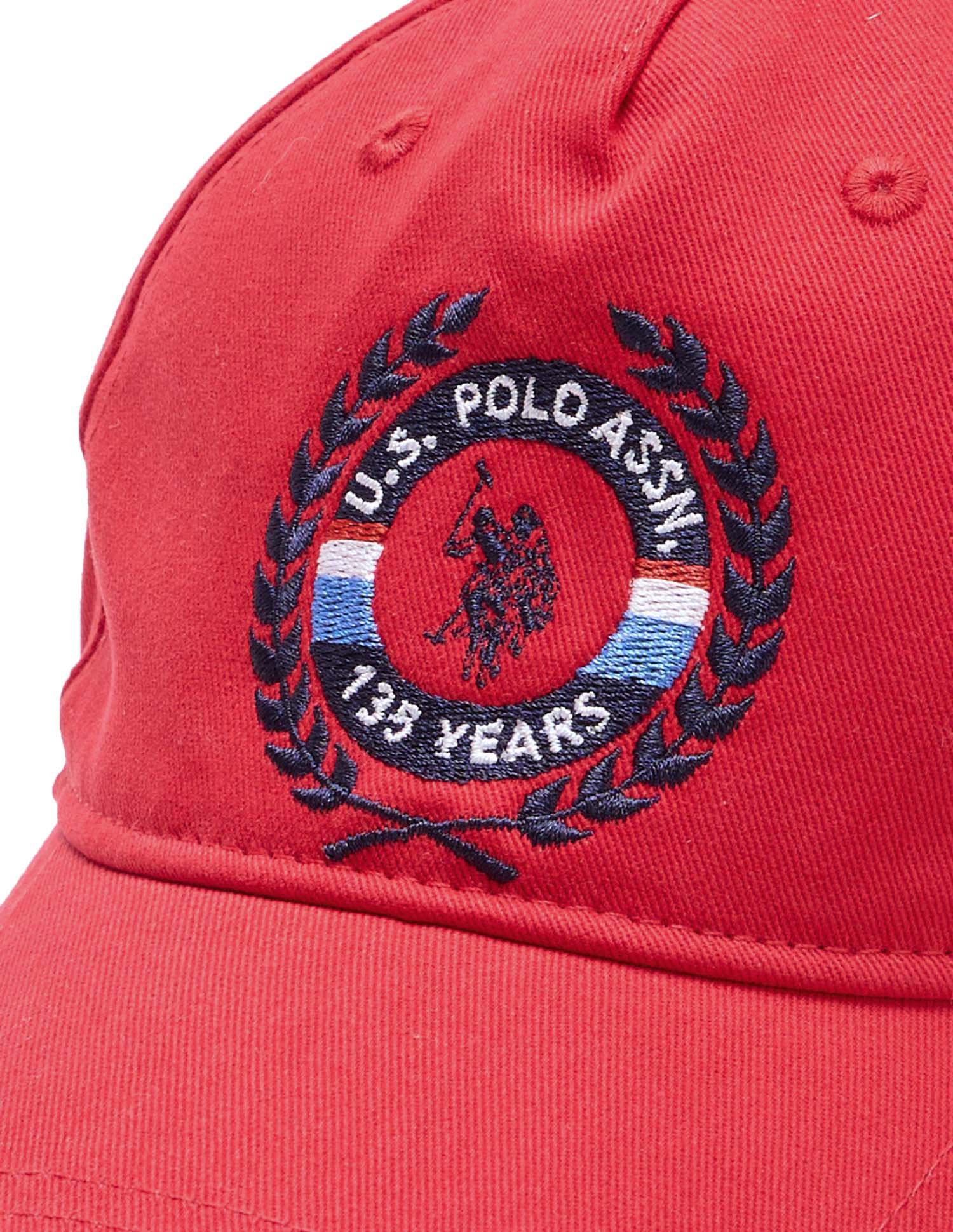 Brand Embroidered 135Th Anniversary Cap Red - U.S. Polo Assn. India | Large