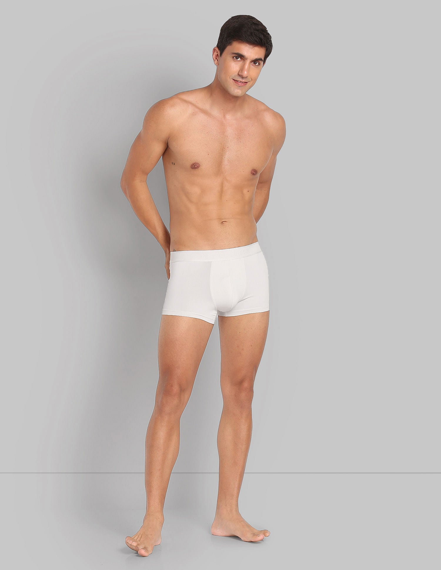 Nylon Stretch Moisture Wicking AT001 Active Trunks - Pack Of 1 Oyster Mushroom - U.S. POLO ASSN. | Large