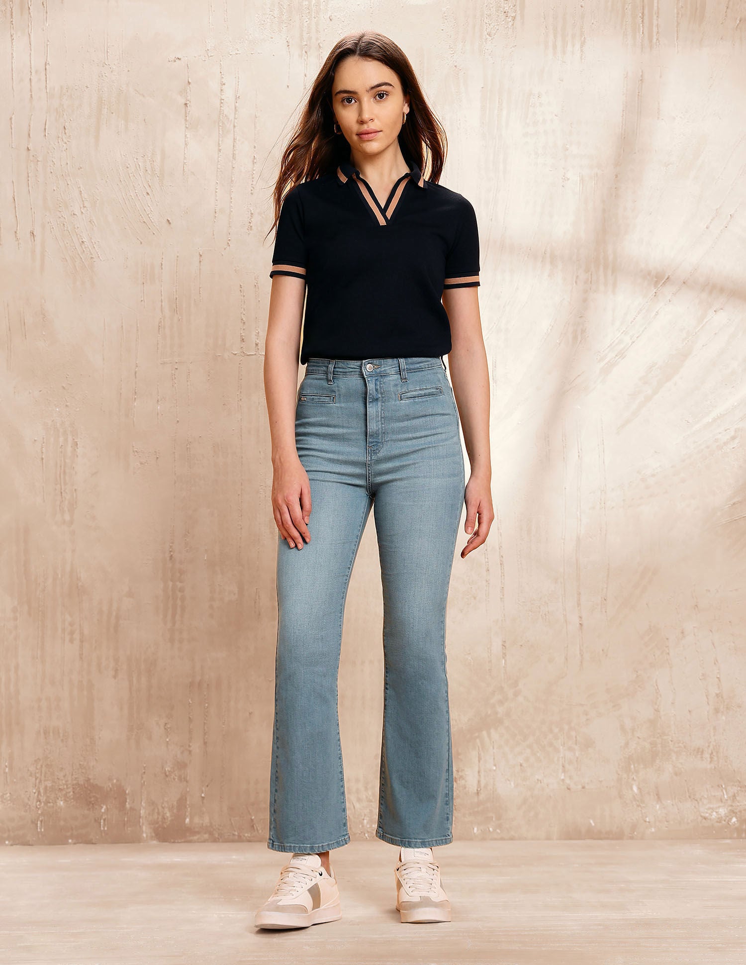 Ultra High Rise Bootcut Fit Jeans Blue - U.S. POLO ASSN. | Large