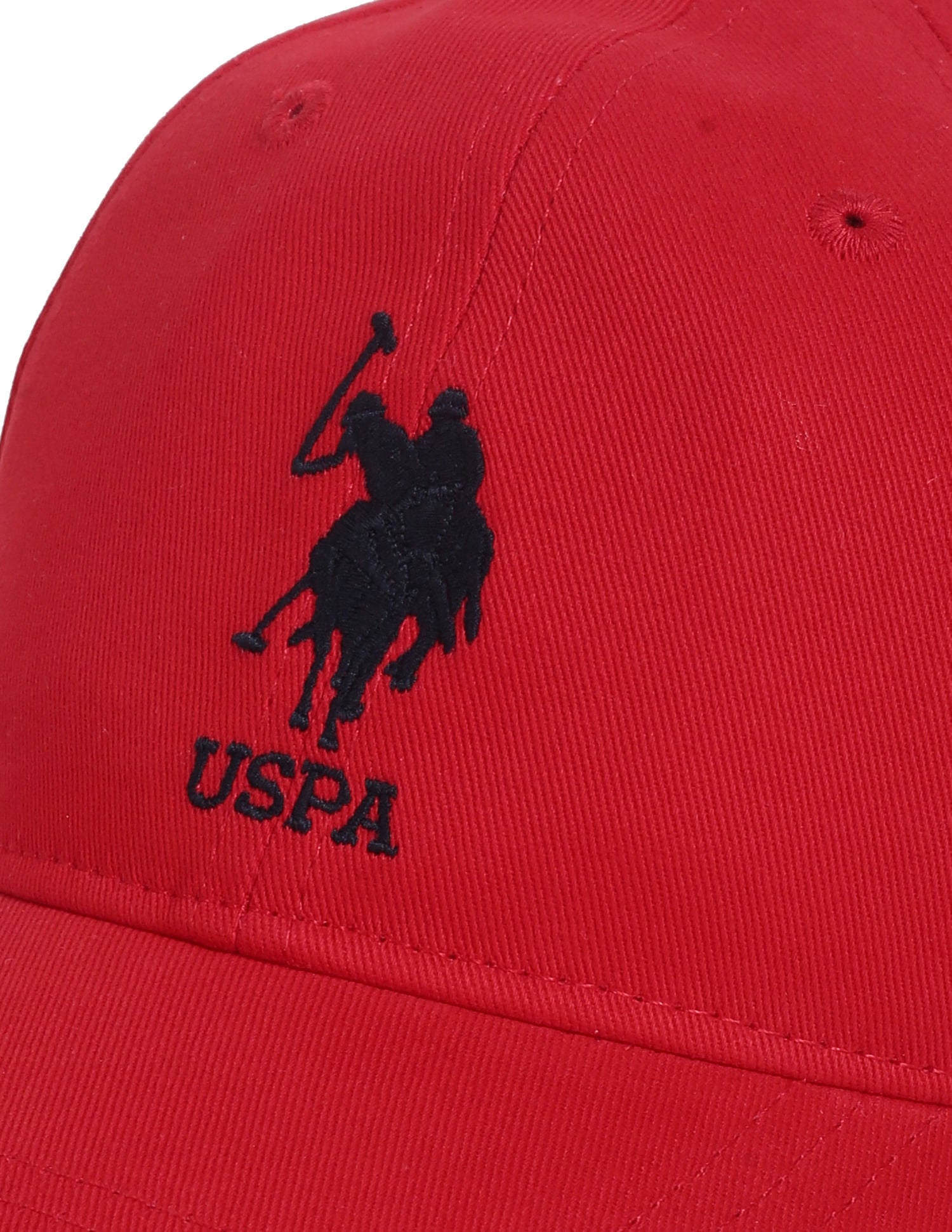 Boys Cotton Solid Logo Cap Red - U.S. Polo Assn. India | Large