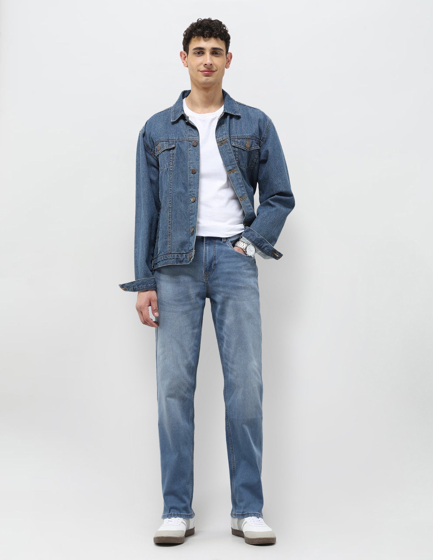 Shawn Relaxed Fit Blue Jeans Light Indigo - U.S. Polo Assn. India | Large