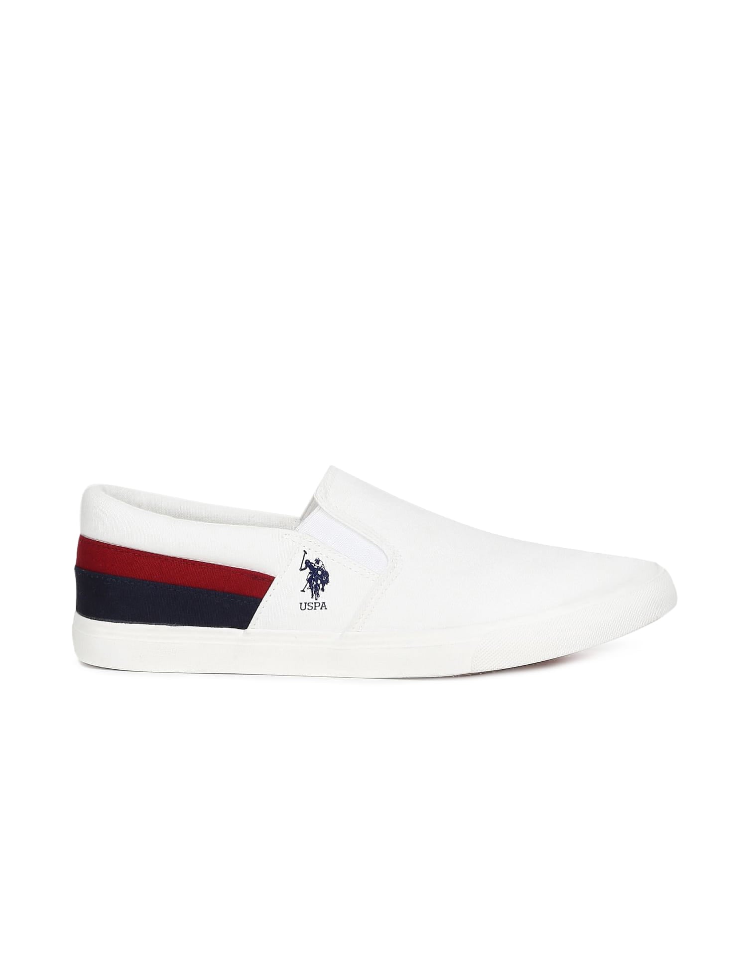 Men Carlin 5.0 Colourblocked Sneakers Off White - U.S. Polo Assn. India | Large