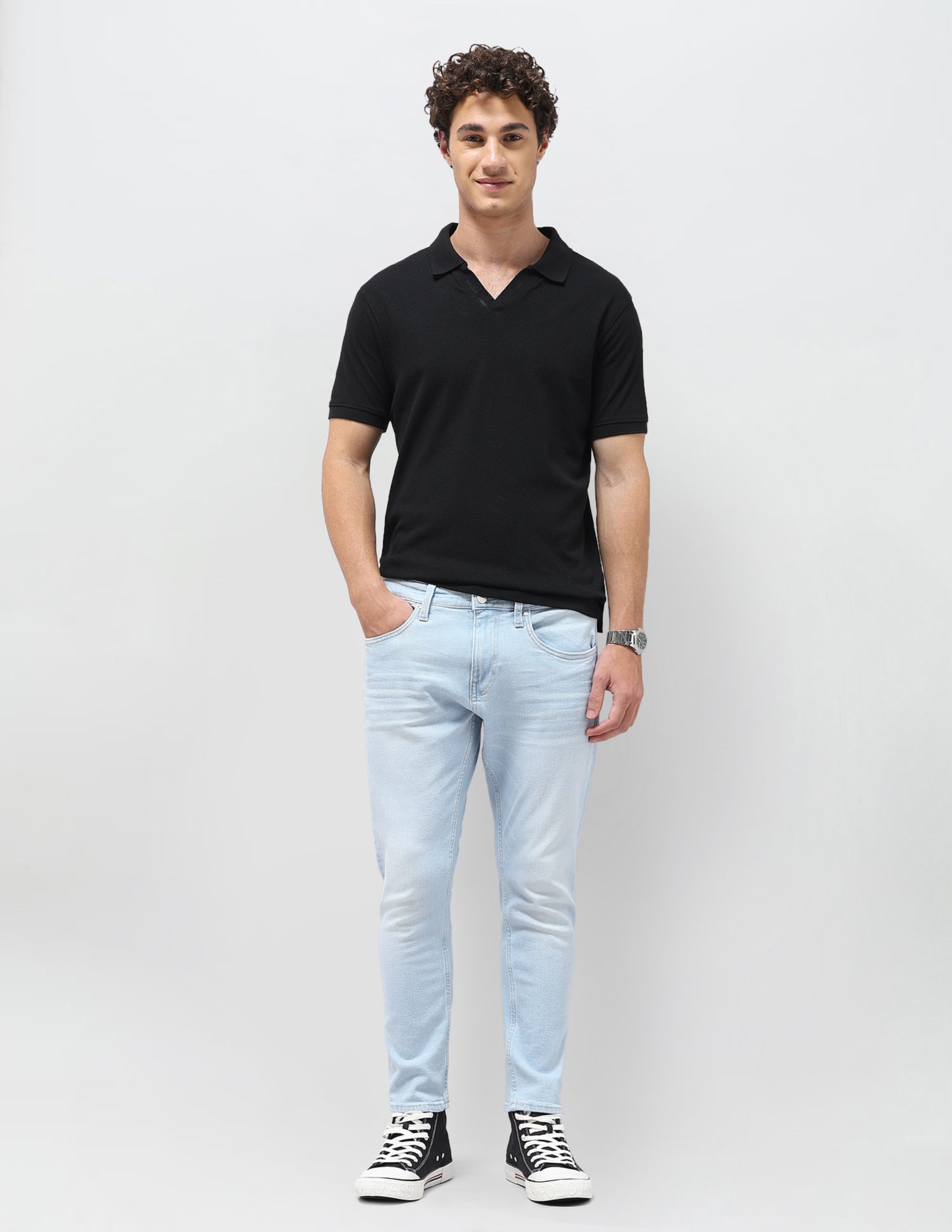 Henry Tapered Fit Blue Jeans Light Blue - U.S. Polo Assn. India | Large