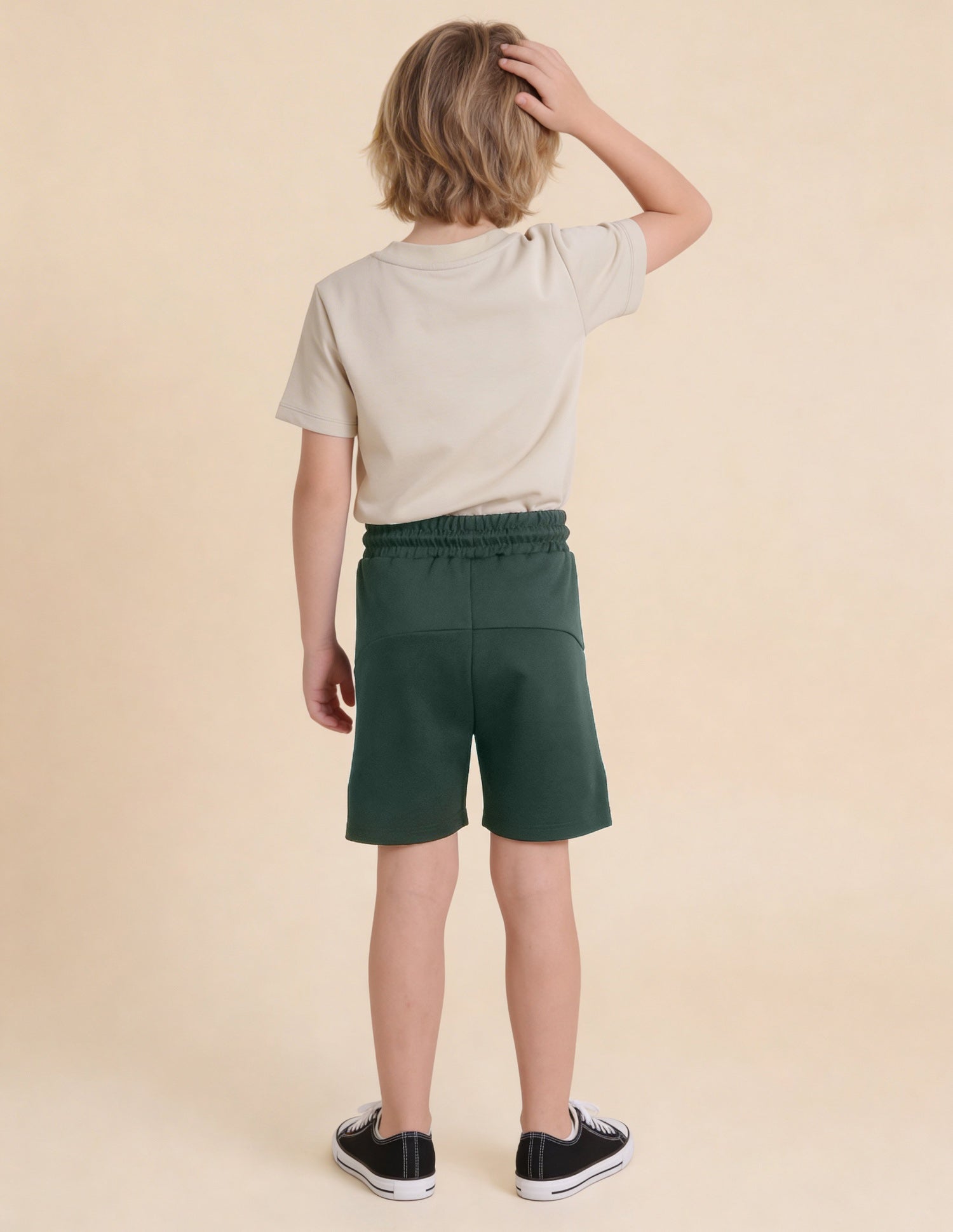 Solid Regular Fit Shorts Olive - U.S. Polo Assn. India | Large