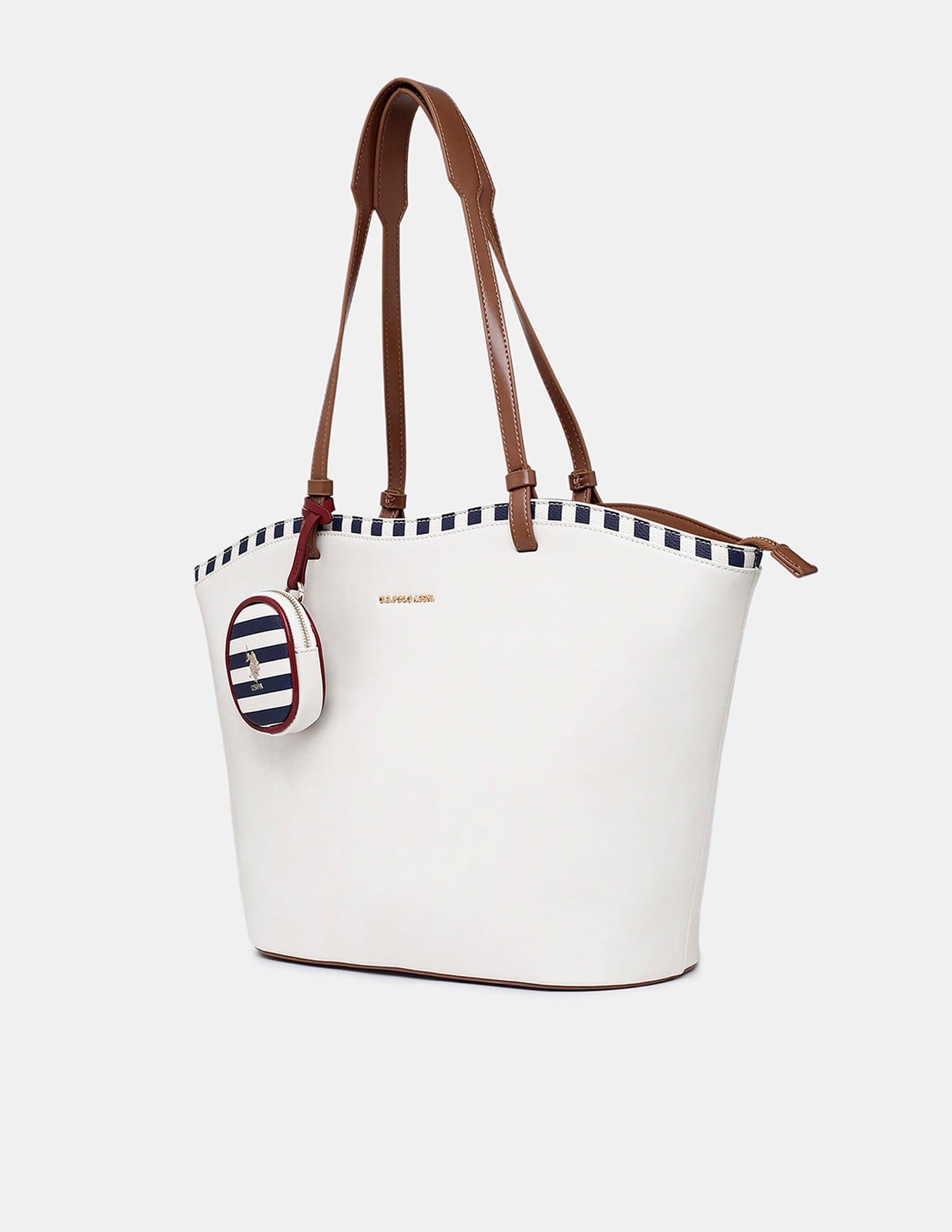 Celia Tote Handbag White - U.S. Polo Assn. India | Large