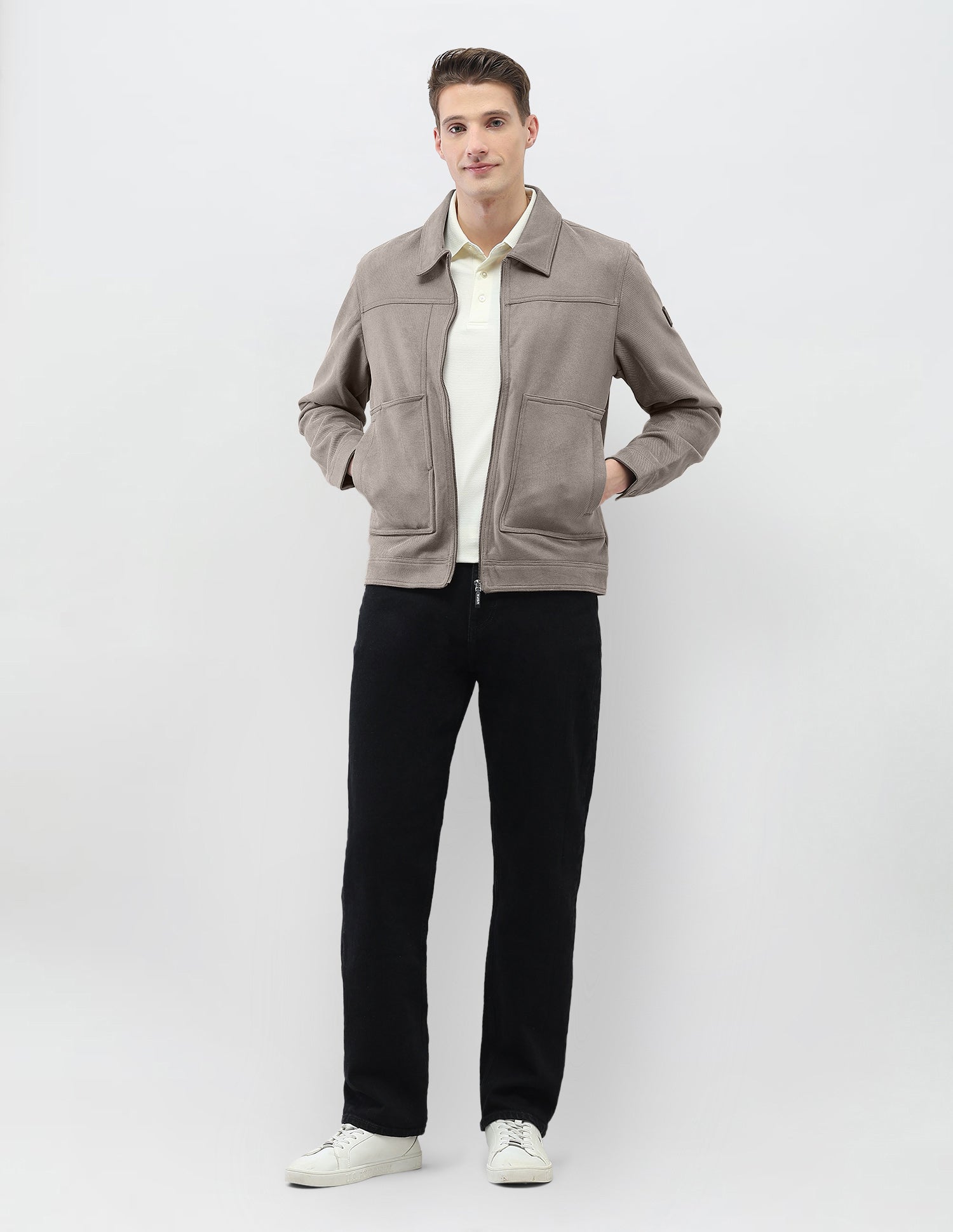 Legend Of Horseshoe Regular Fit Jacket Grey - U.S. Polo Assn. India | Large