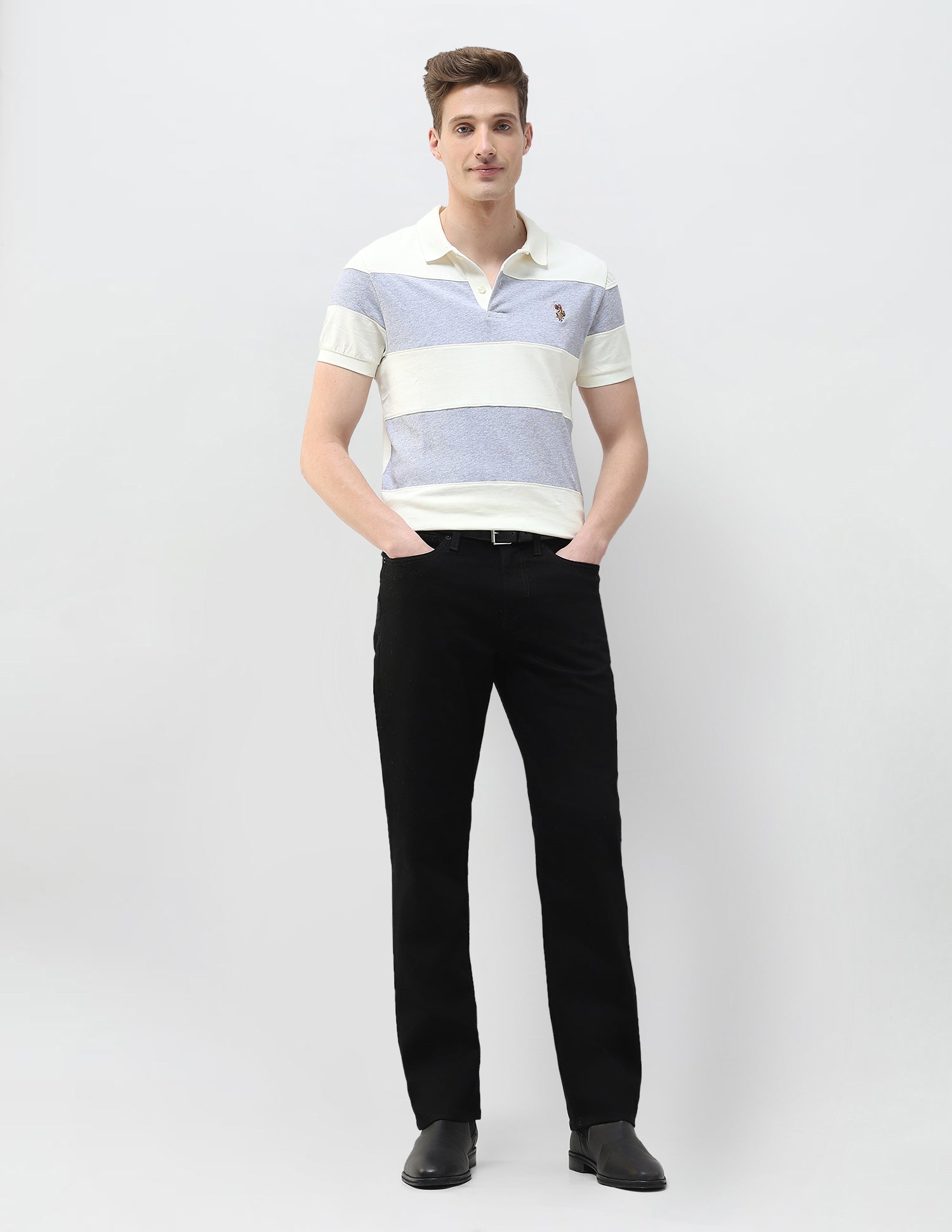 Mid Rise Shawn Relaxed Fit Jeans Black - U.S. Polo Assn. India | Large