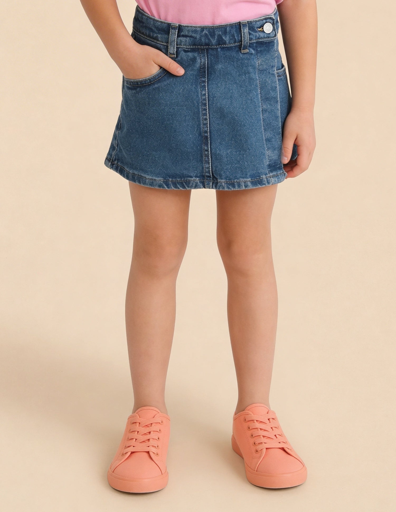 Comfort Fit Denim Skort Medium Blue - U.S. Polo Assn. India | Large