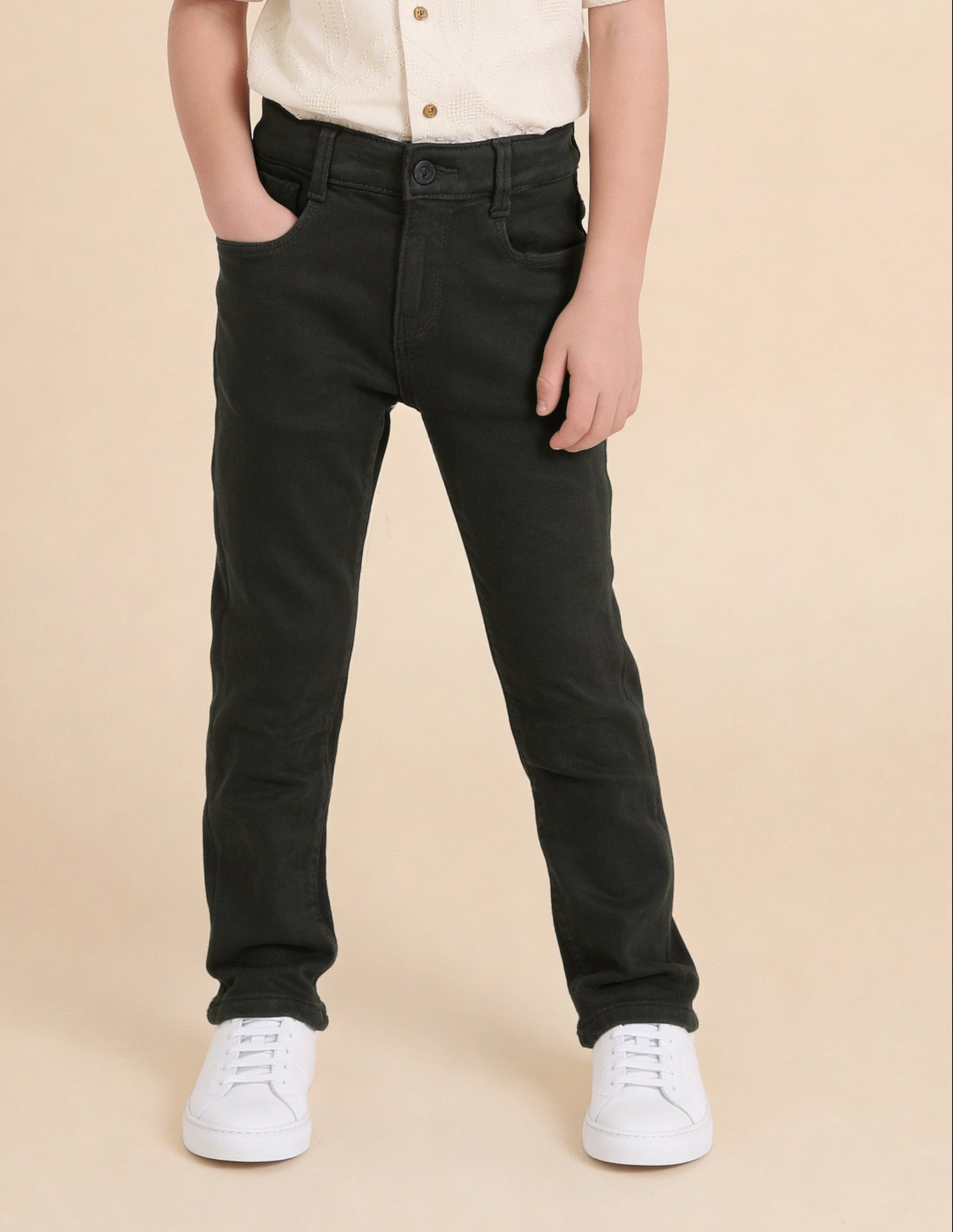 Mid Rise Slim Fit Jeans Olive - U.S. Polo Assn. India | Large