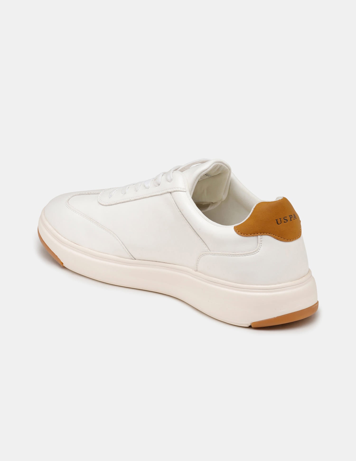 Round Toe Lace Ups Como 2.0 Sneakers White - U.S. Polo Assn. India | Large