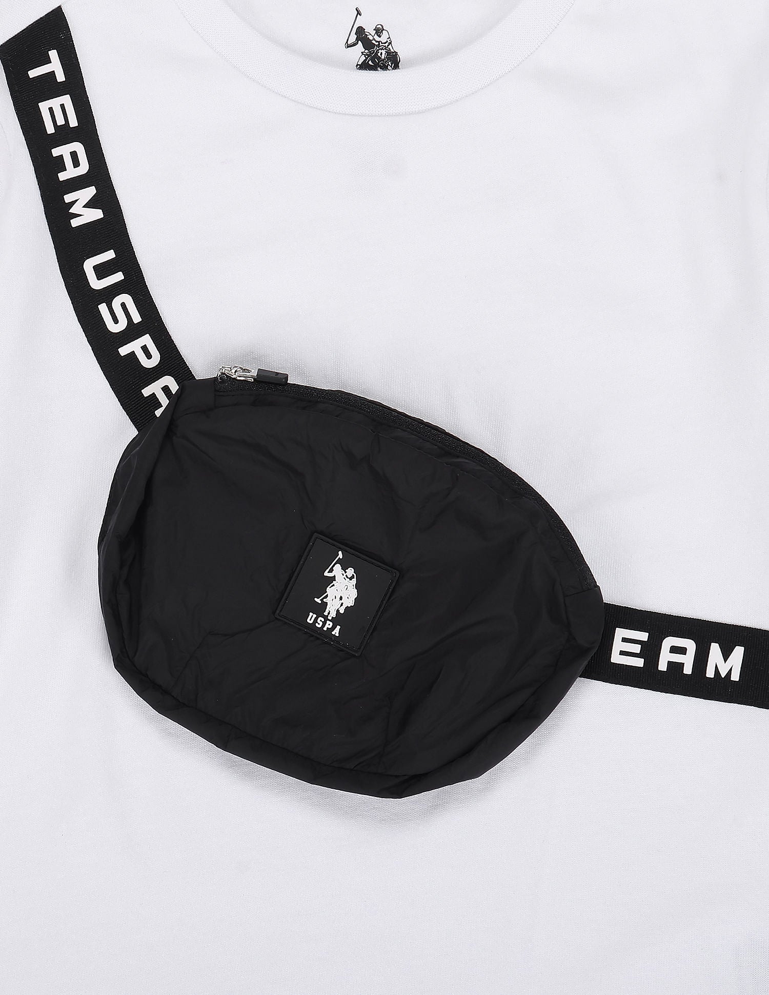 Boys Attached Fanny Pack T-Shirt White - U.S. POLO ASSN. | Large