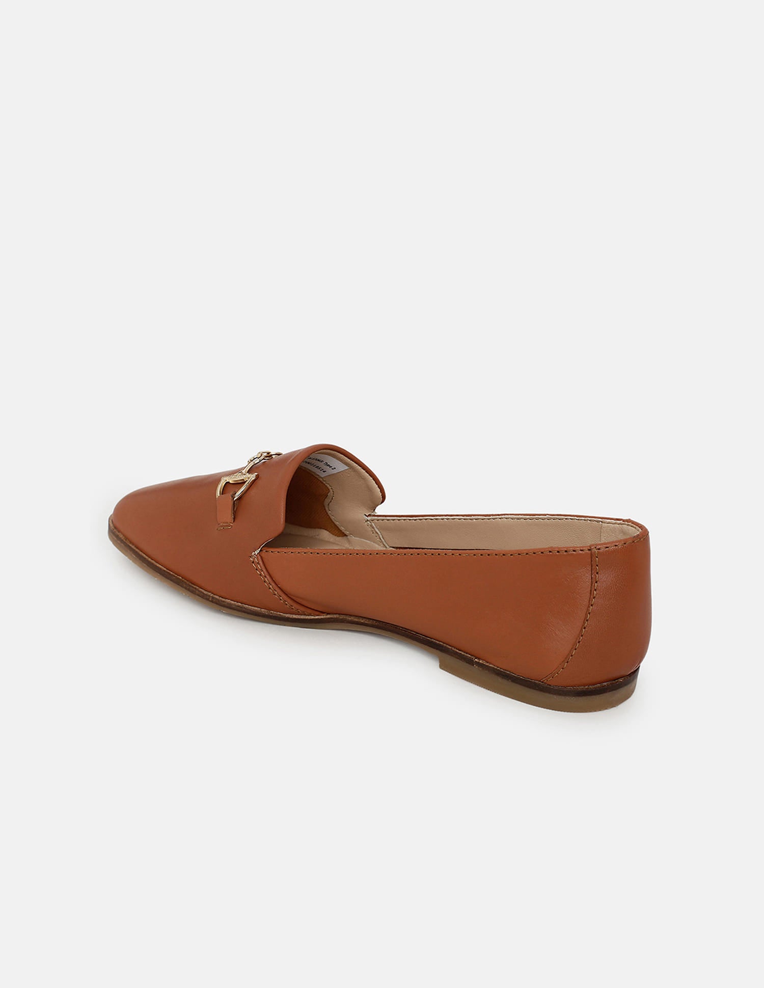 Emera Metallic Accent Round Toe Loafers Tan - U.S. Polo Assn. India | Large